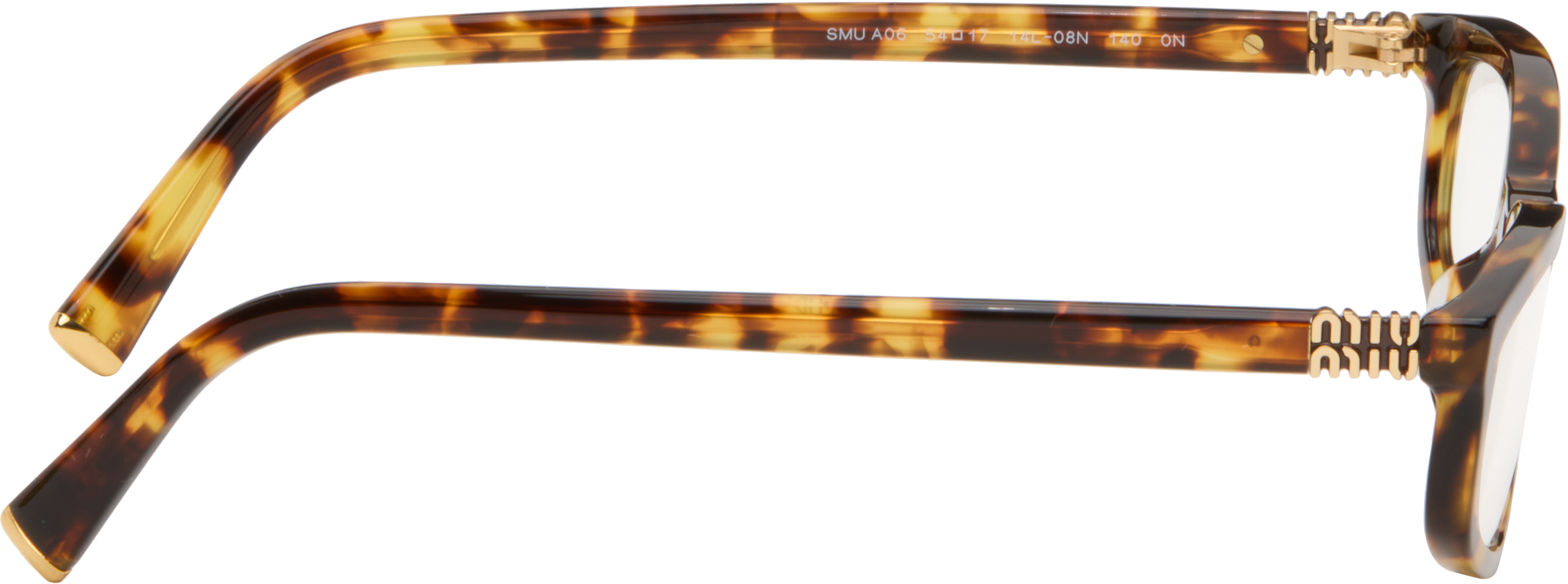 Miu Miu Brown Miu Regard Blue Light Glasses In Black