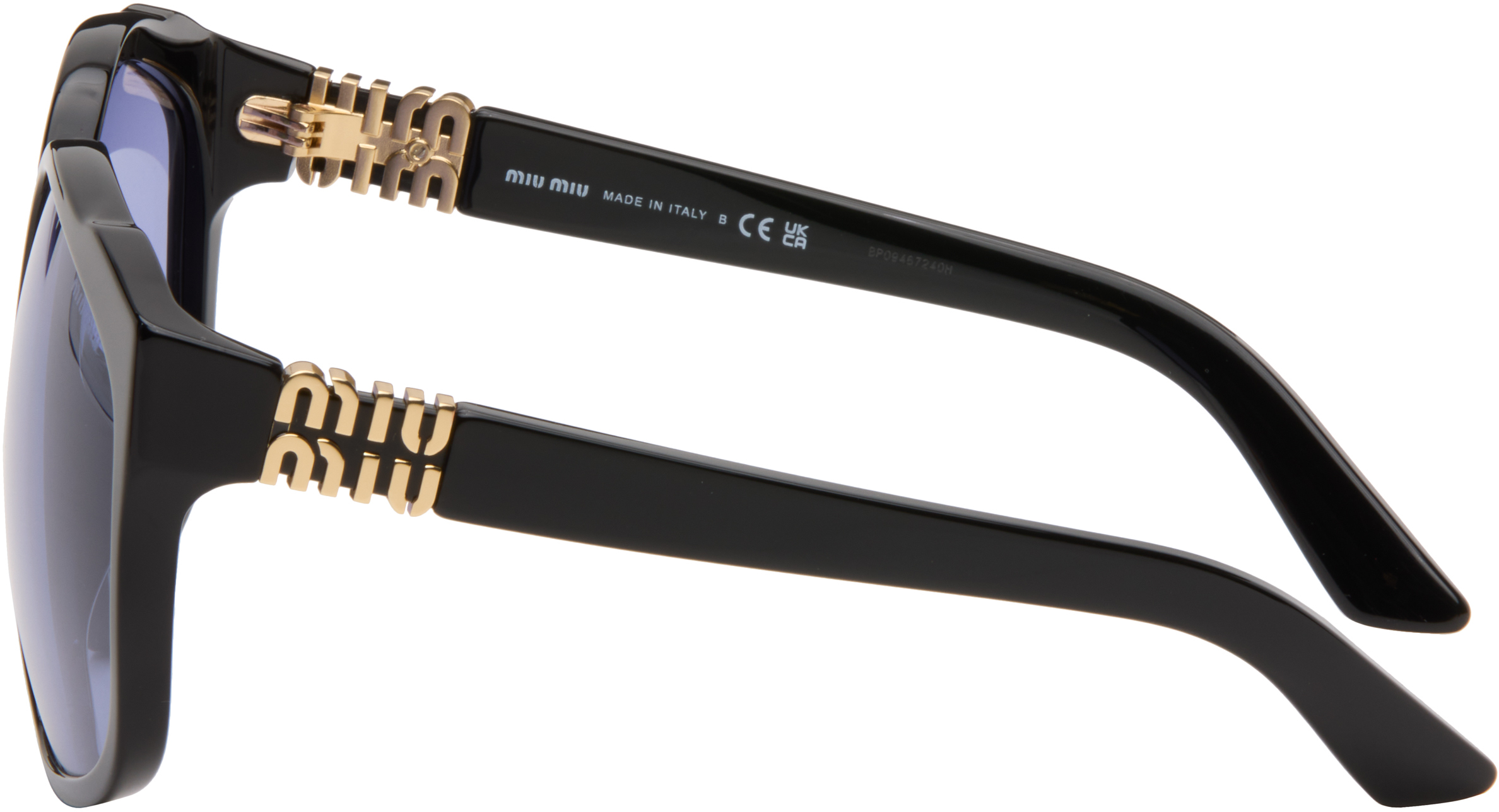 Miu Miu Black Miu Ombre Sunglasses