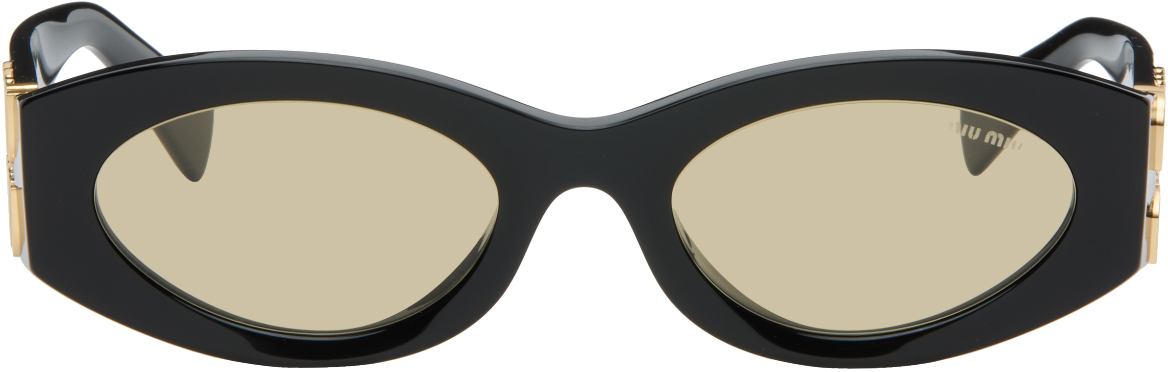 Miu Miu Black Miu Glimpse Sunglasses