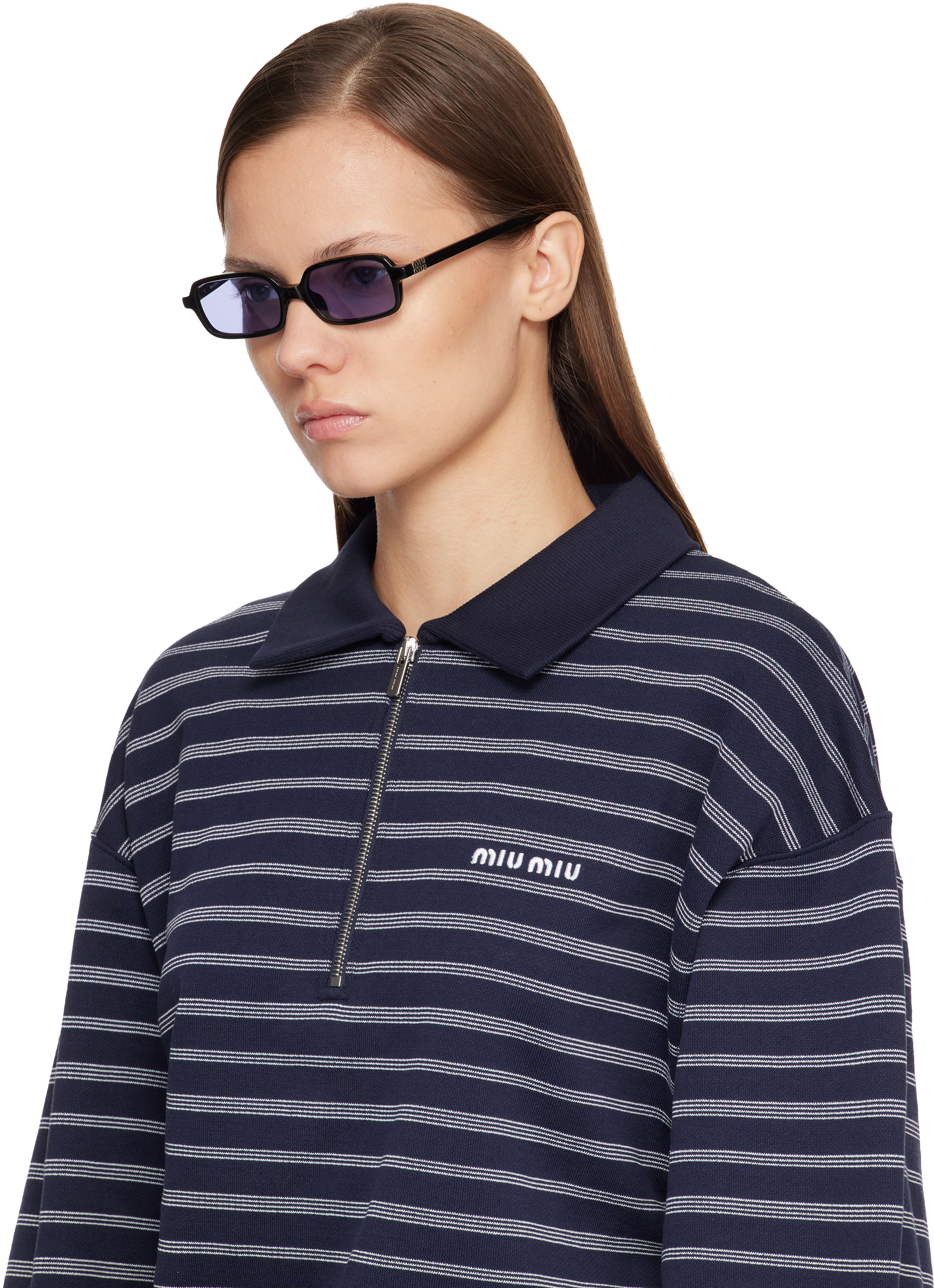 Miu Miu Black Miu Regard Sunglasses