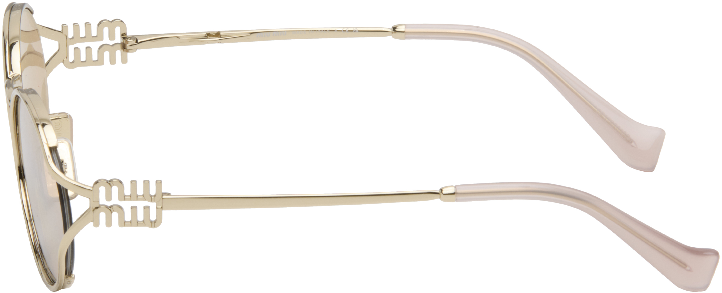 Miu Miu 0mu 52ys Sunglasses In Brown