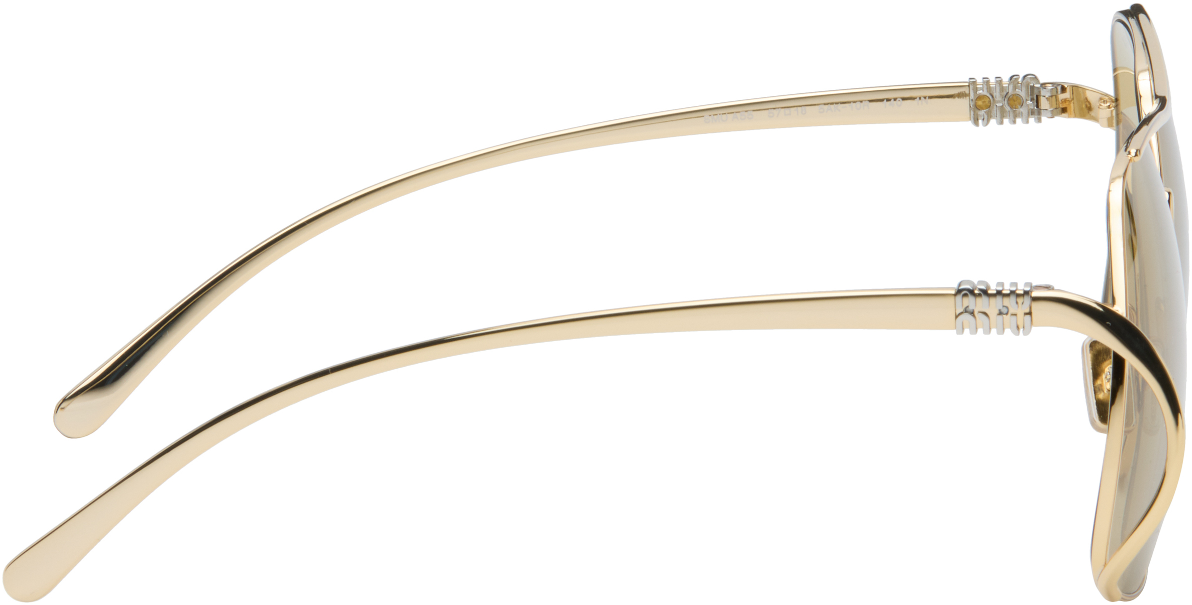 Miu Miu Gold Miu Ombre Sunglasses