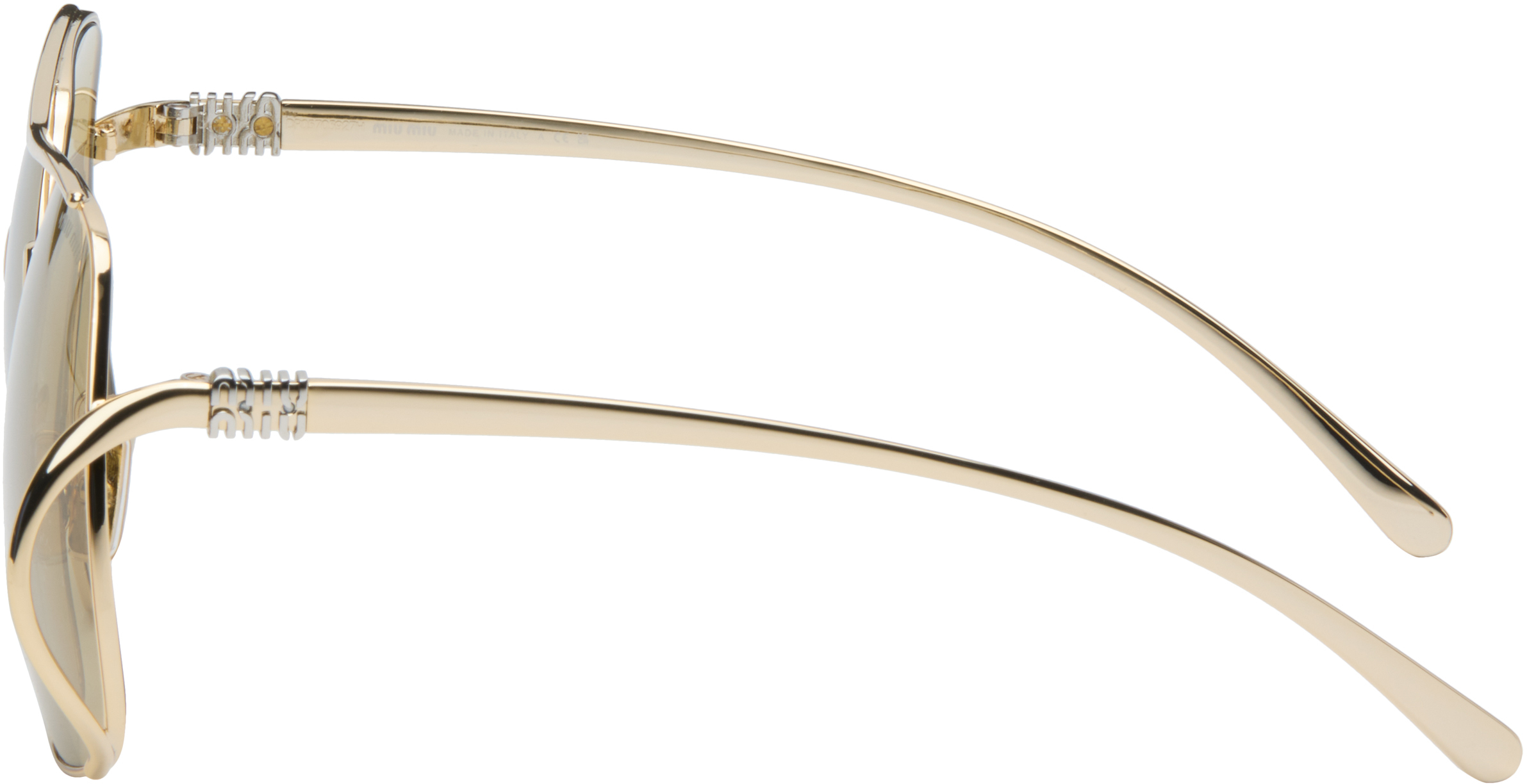 Miu Miu Gold Miu Ombre Sunglasses