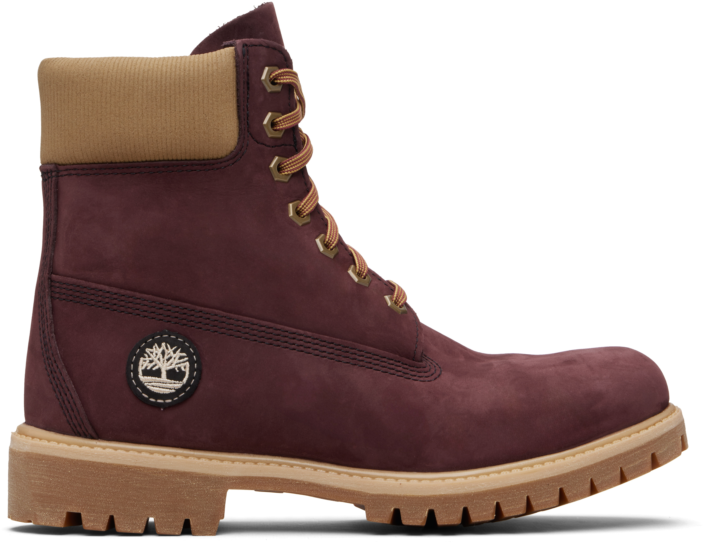 Burgundy timberlands Timberland Burgundy Heritage 6-Inch Lace-Up Waterproof Boots  main image 3