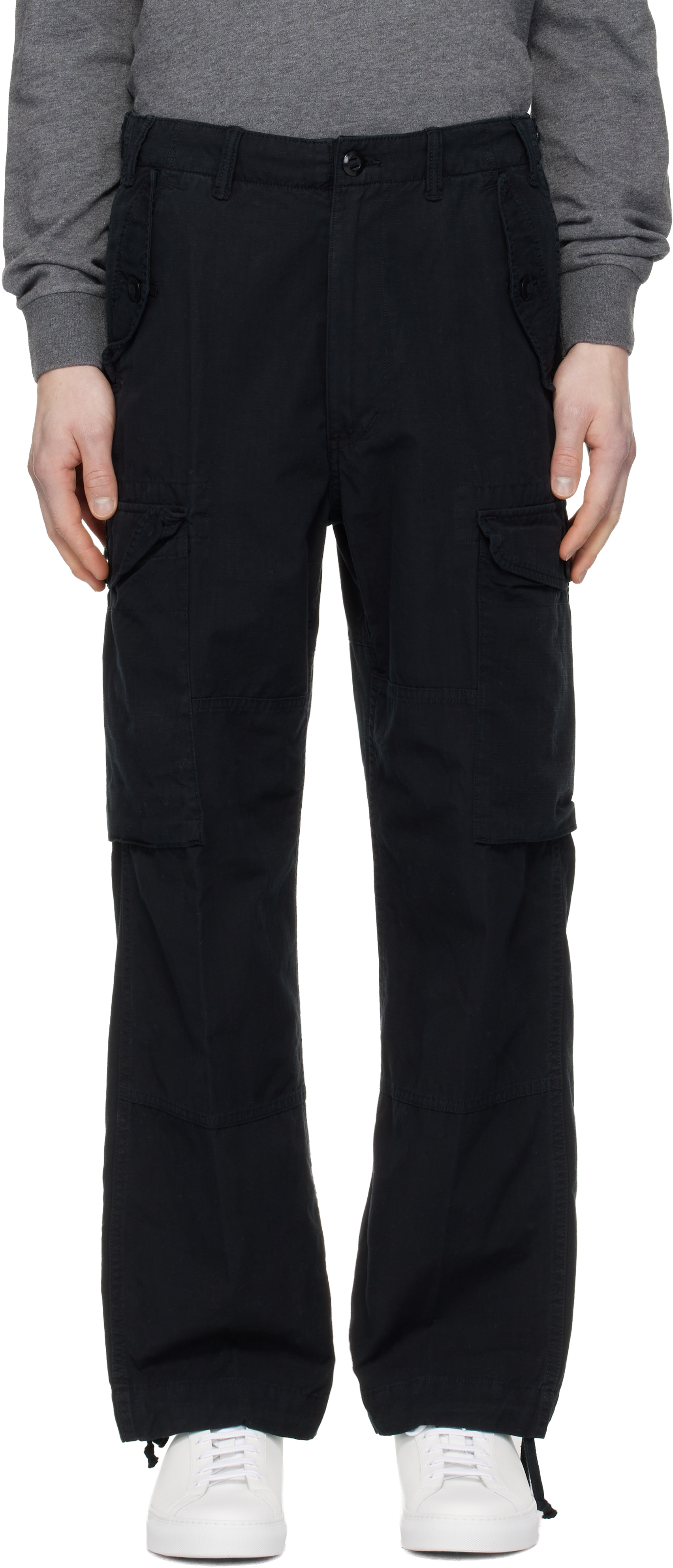 パンツ 00s POLO RL military pants black cotton Polo Ralph Lauren Mens 46B 34 Utility Surplus Cargo Classic Pants