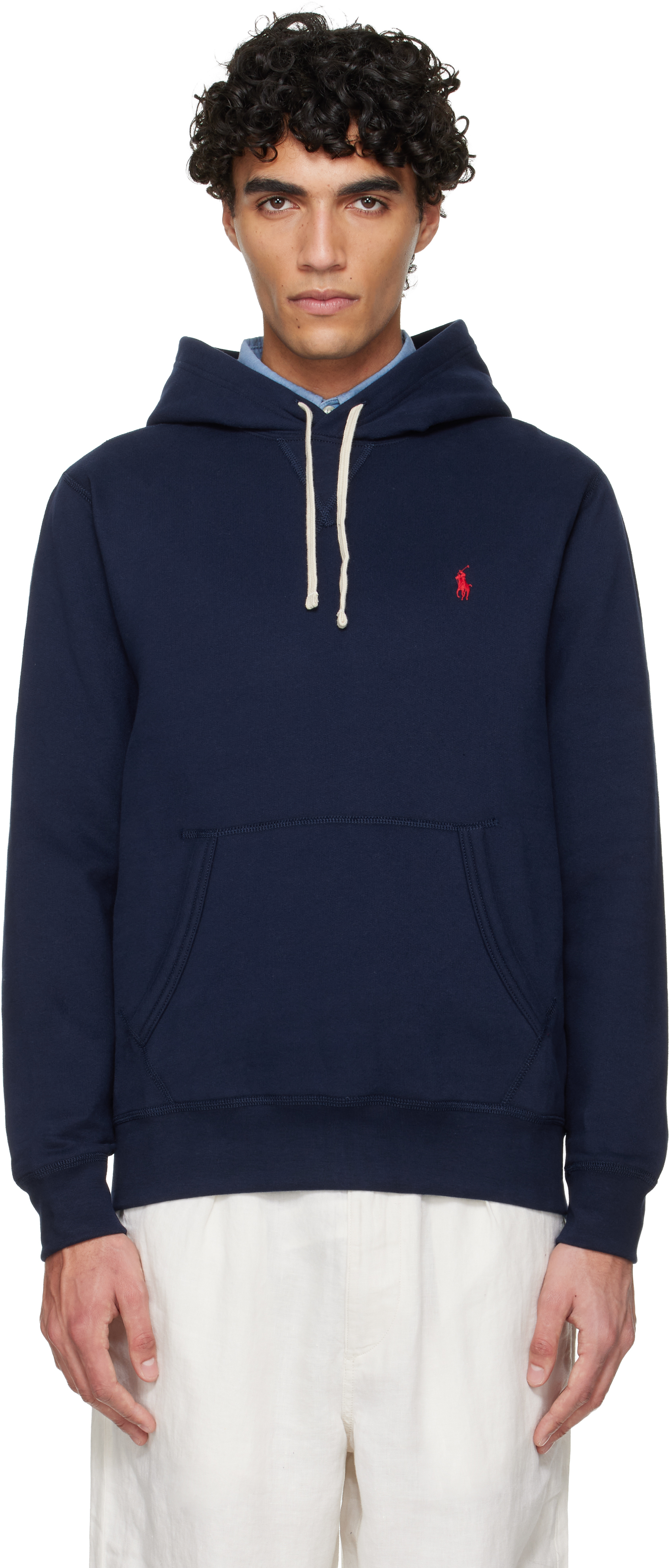 Navy 'The RL' Fleece Hoodie by Polo Ralph Lauren on Sale