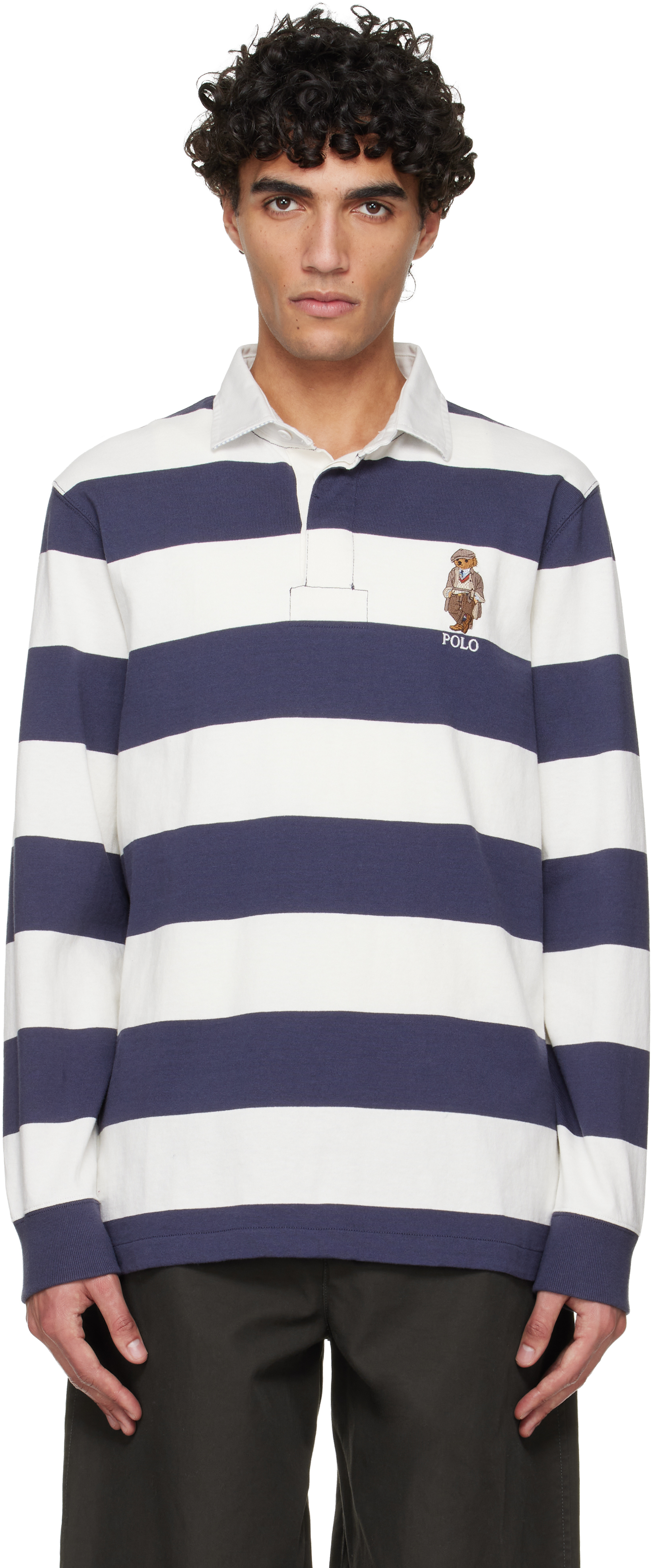 Polo Ralph Laurenのネイビー＆ホワイト Classic-Fit 'Polo Bear