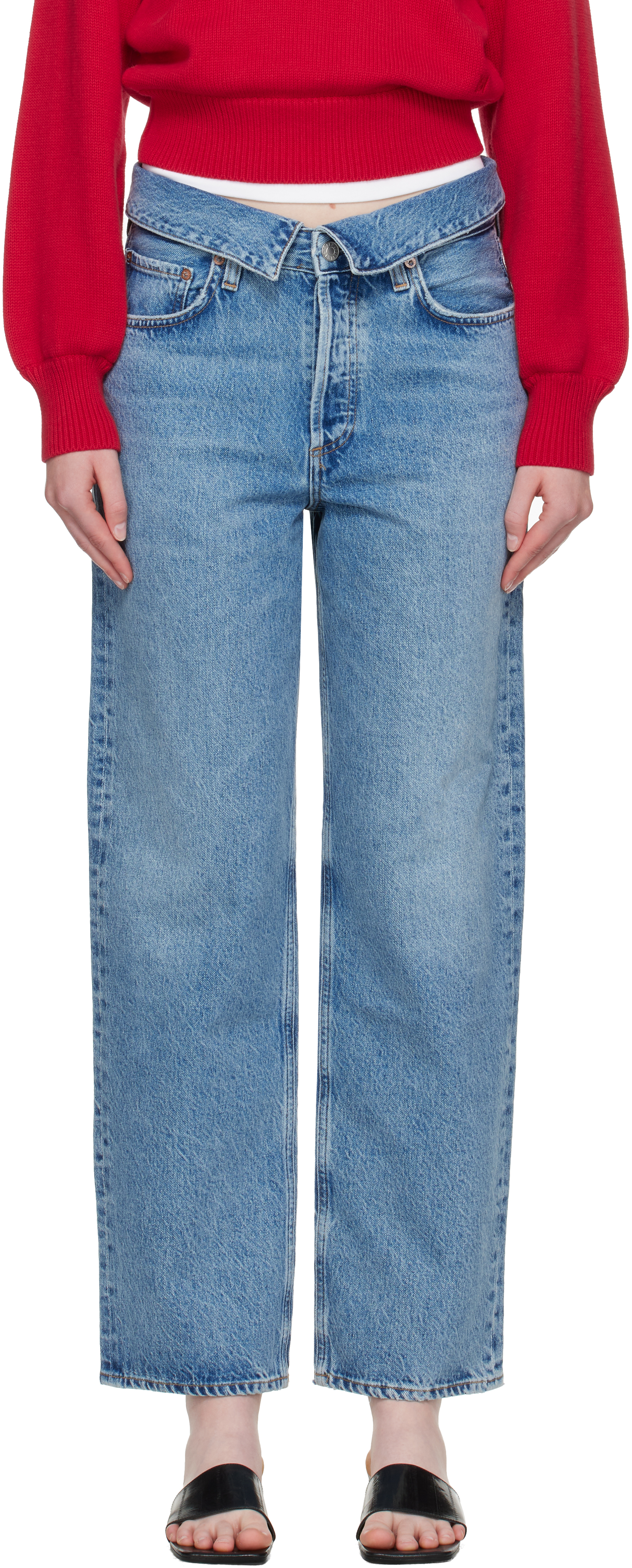 Agolde Blue Echo Taper Jeans
