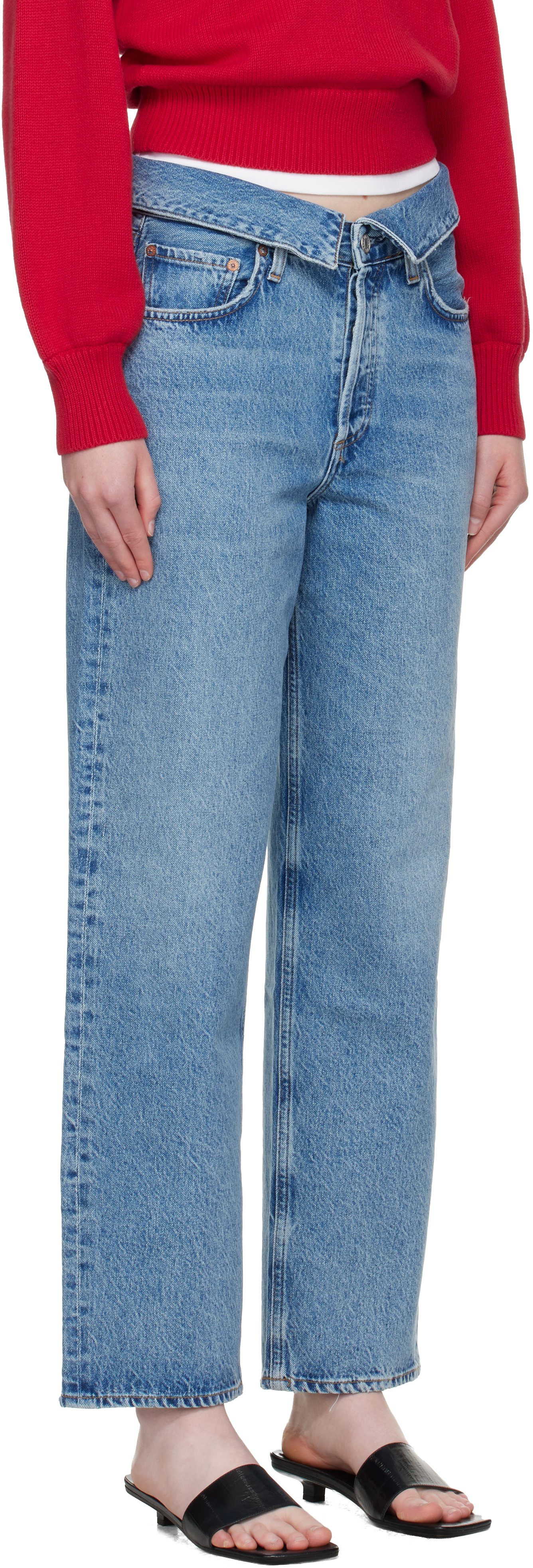 Agolde Blue Echo Taper Jeans
