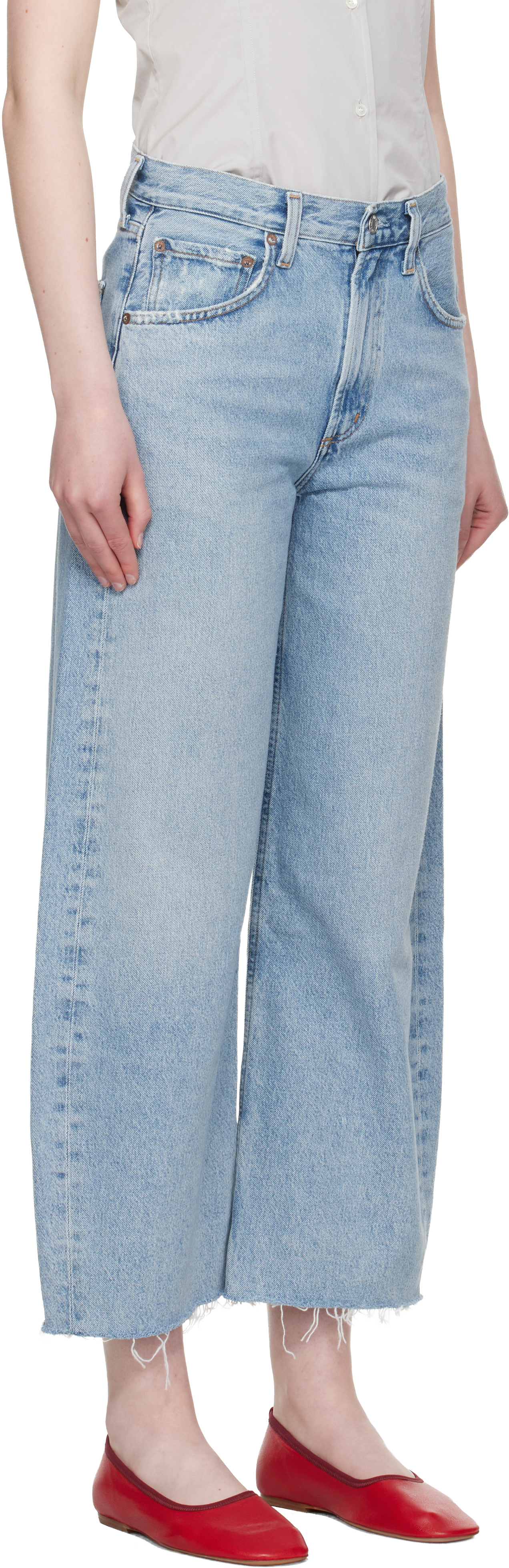 Agolde Low Curve Rigid Mid-rise Tapered Jeans