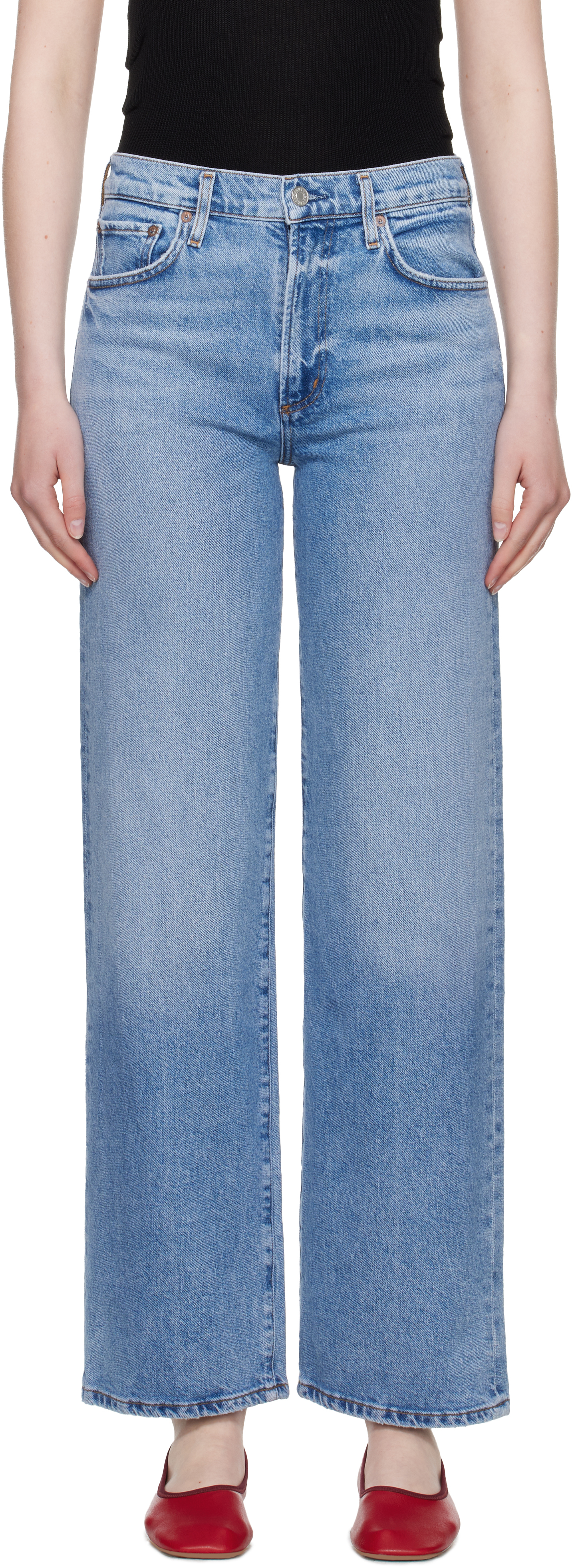 Agolde V-waist Straight-leg Jeans