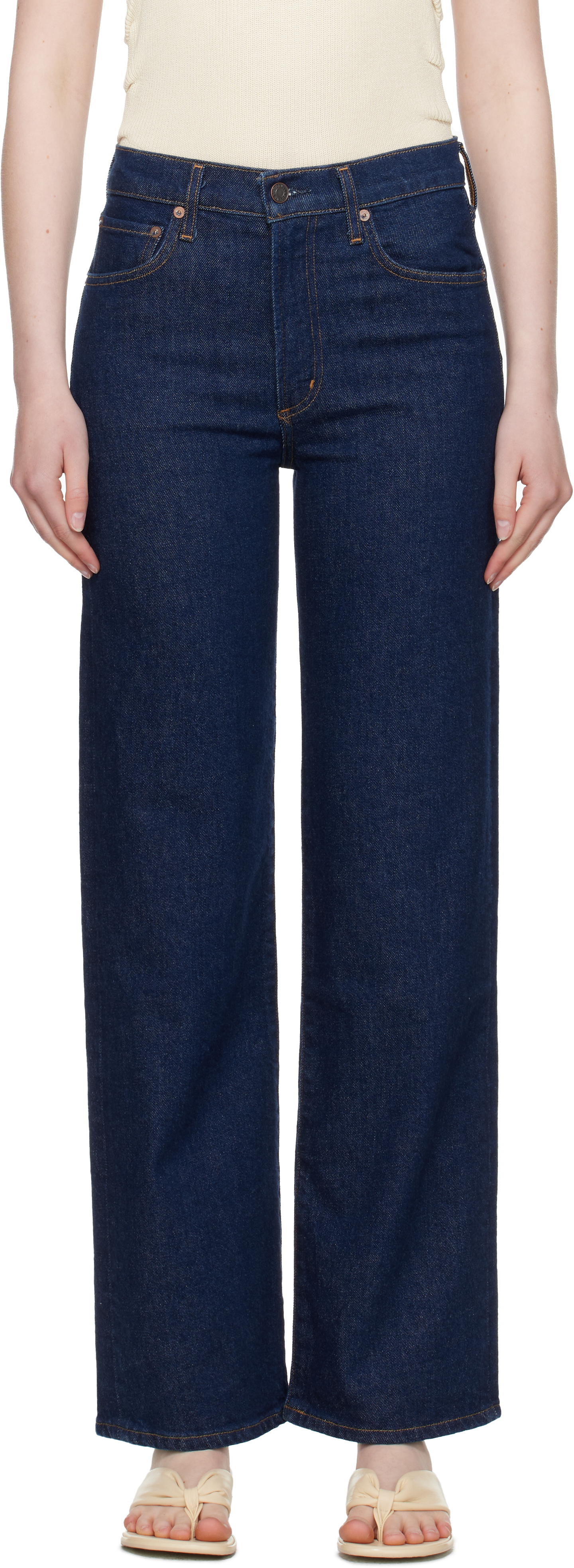 Agolde Harper Mid-rise Wide-leg Jeans