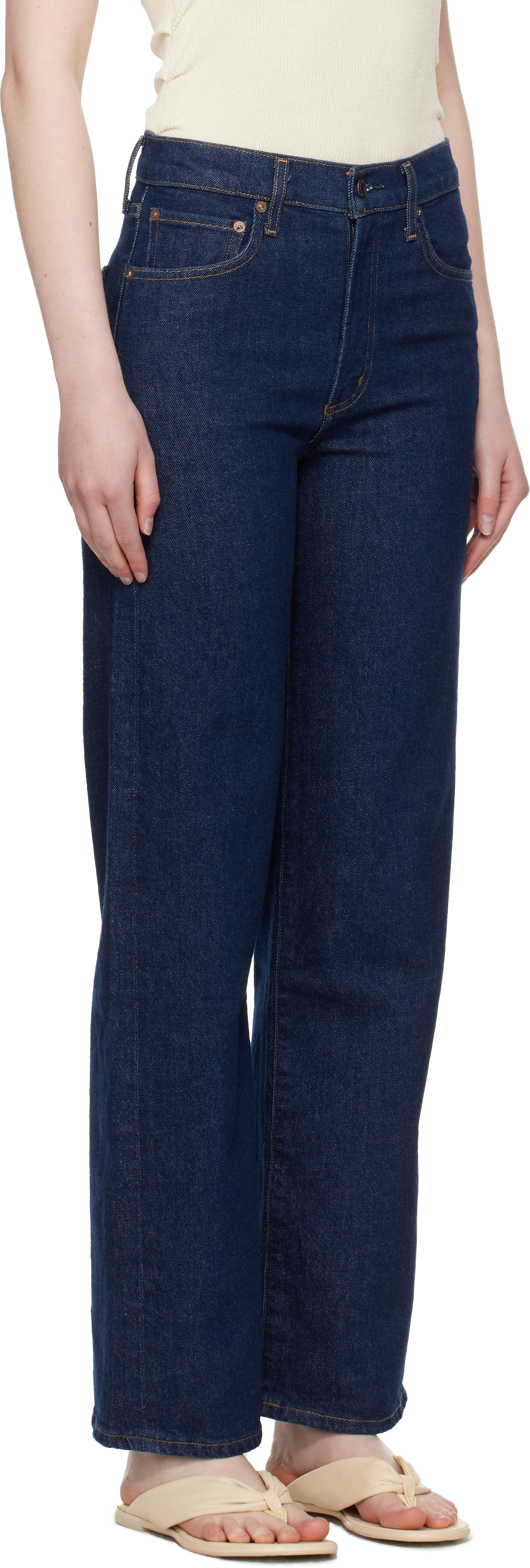 Agolde Harper Mid-rise Wide-leg Jeans