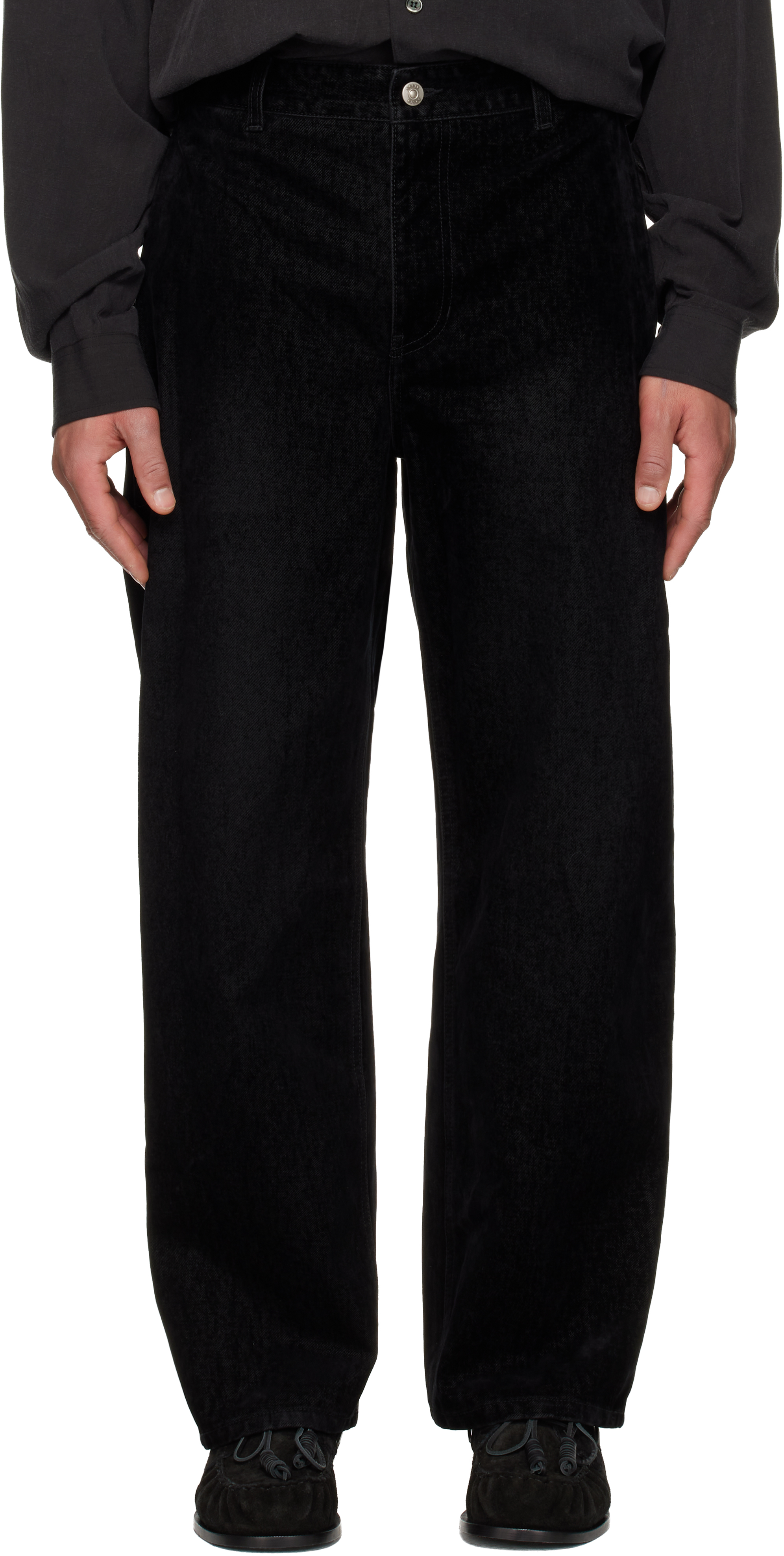 買いオンライン belvet Washed Faded Denim Black-M 即完売 【公式通販】