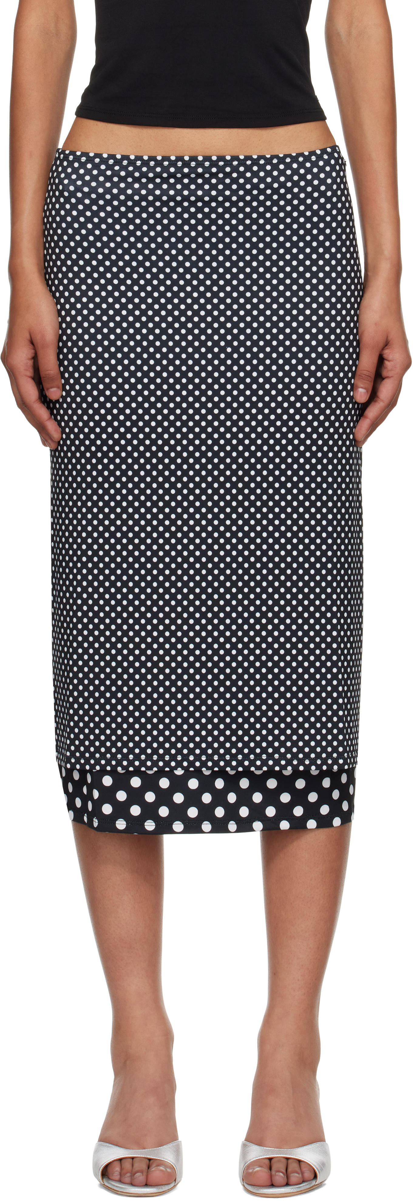Black & White Maria Maxi Skirt