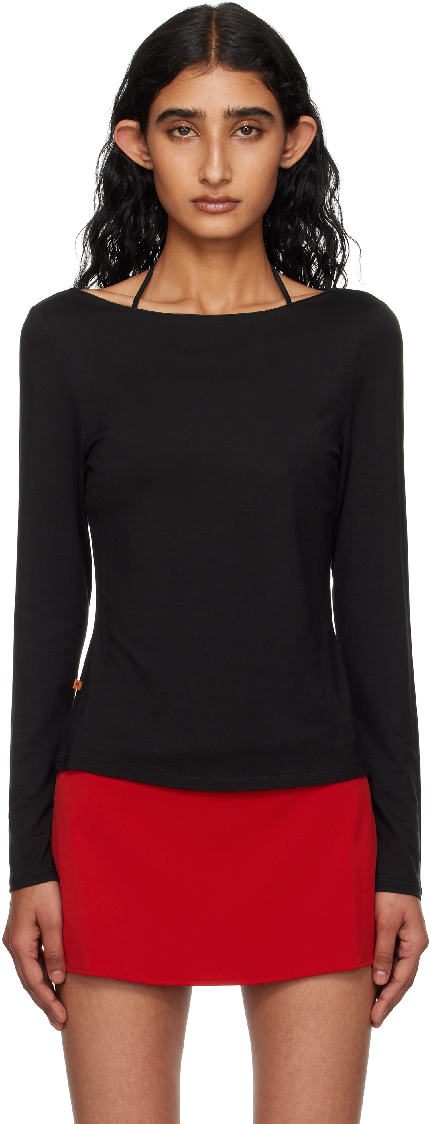 ★Miaou★ ブラック Amelia Tシャツ Miaou: ブラック Amelia Tシャツ | SSENSE 日本