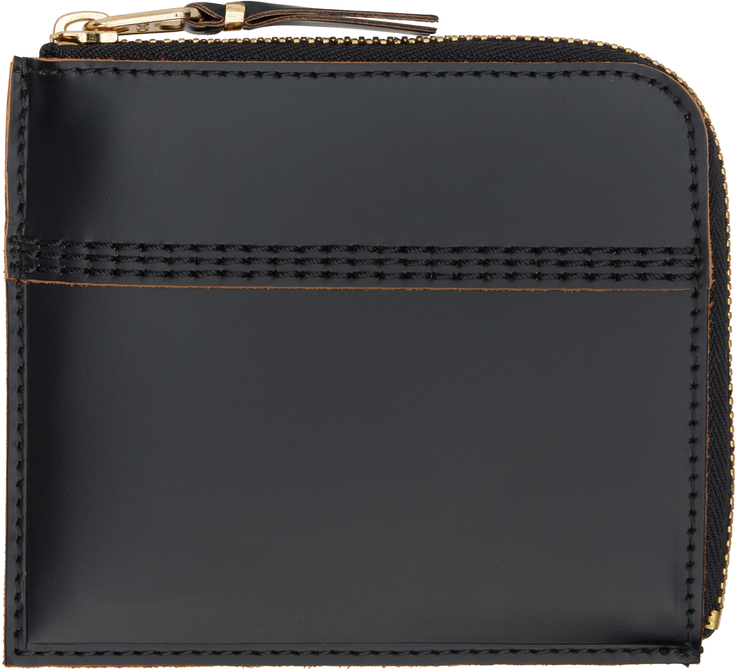 Black Triple Stitch Wallet