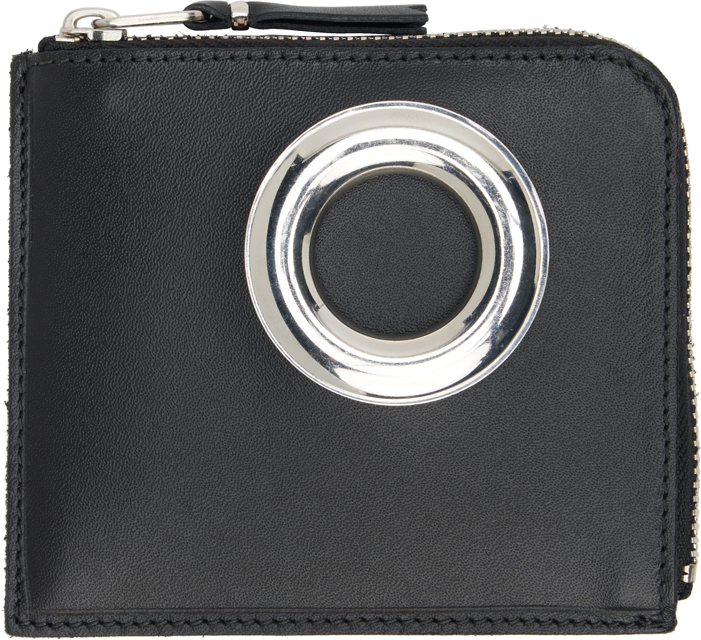 Black Eyelet Line Wallet