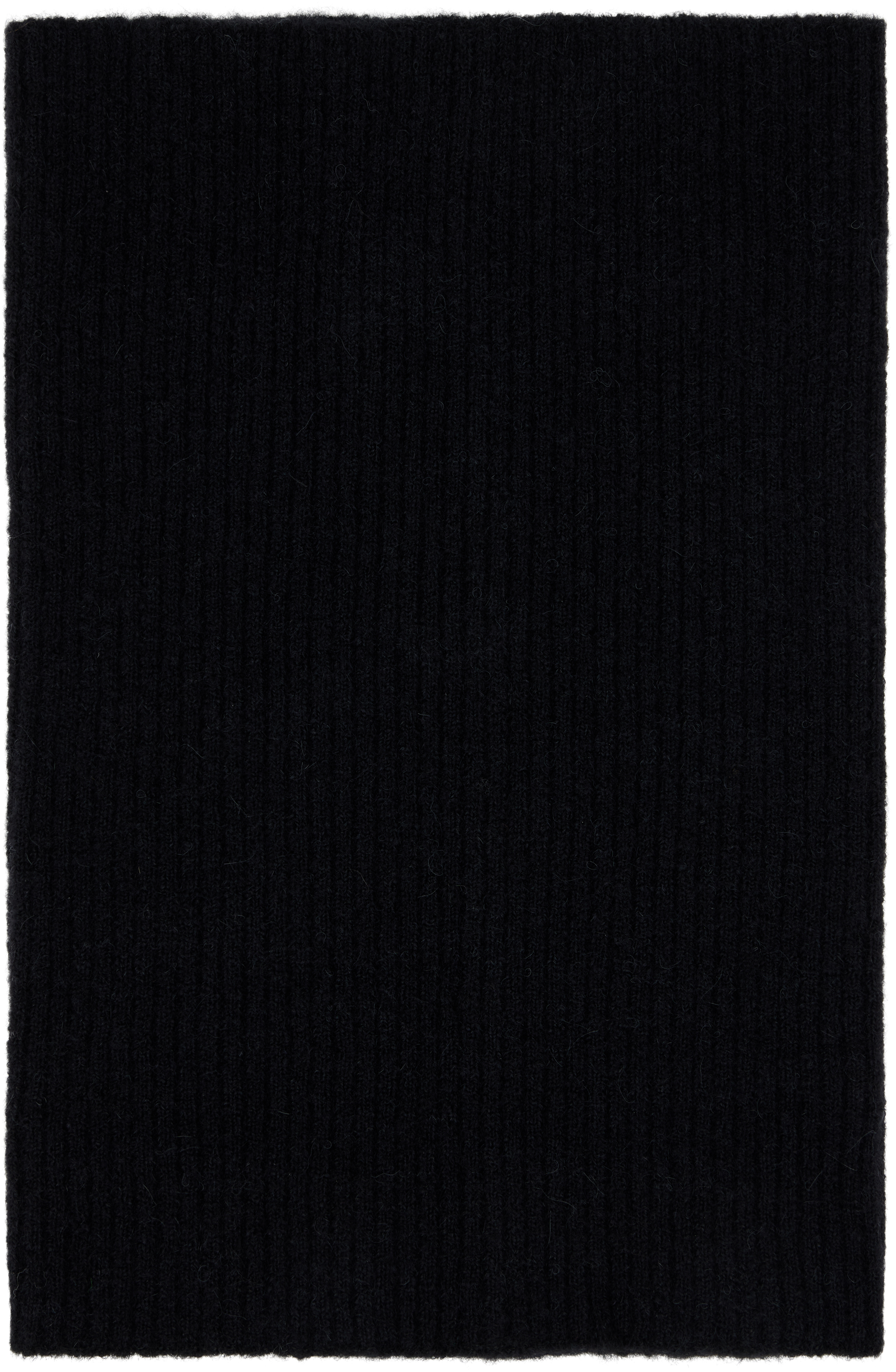 Rick Owens Black Concordians Tube Scarf In Black