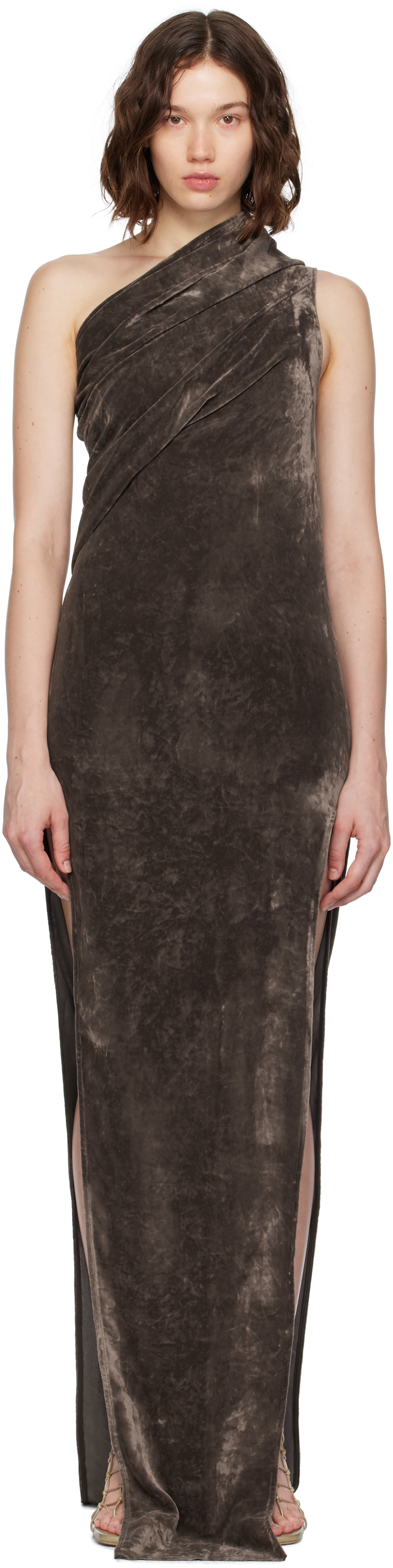 Gray Concordians Athena Arrowhead Maxi Dress