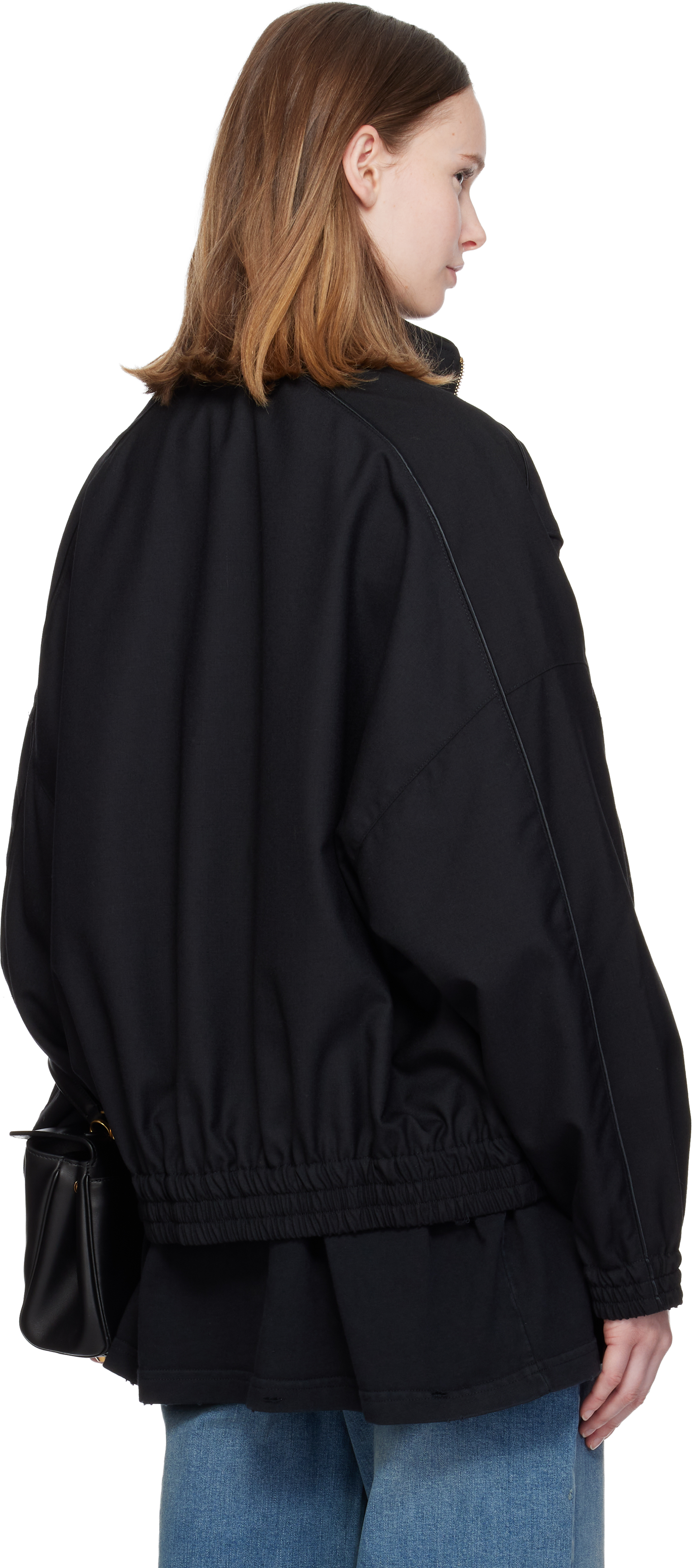 Willy Chavarria Black Ruff Rider Track Jacket In Black