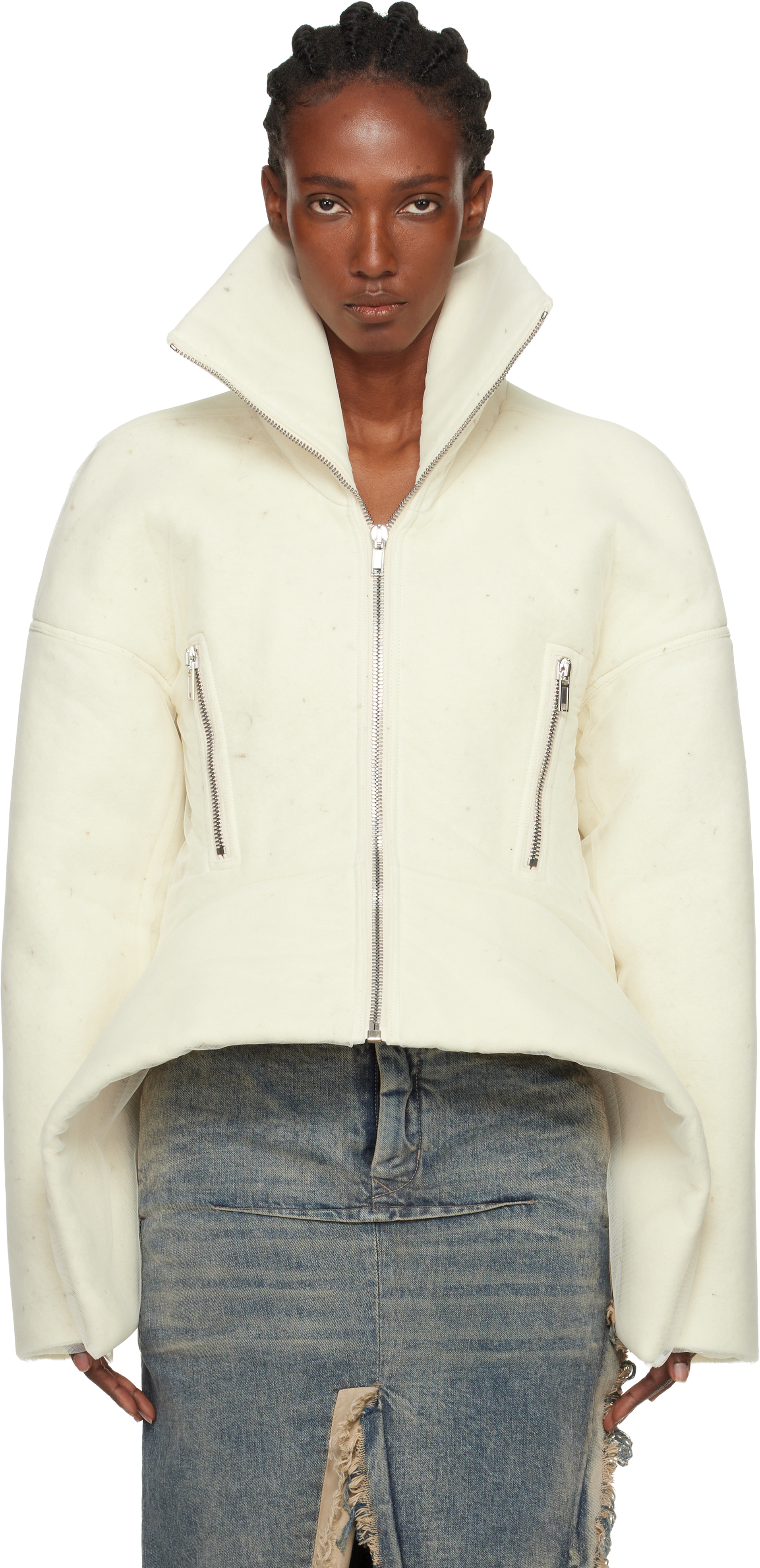 Off-White Concordians Draculimo Jacket by Rick Owens on Sale
