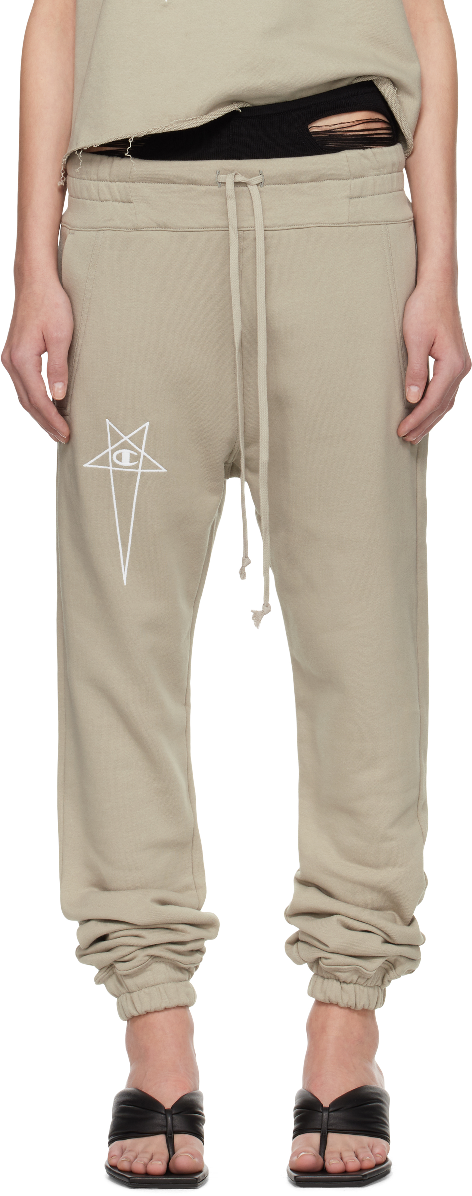 Off-White Champion Edition Joggers Sweatpants by Rick Owens on Sale