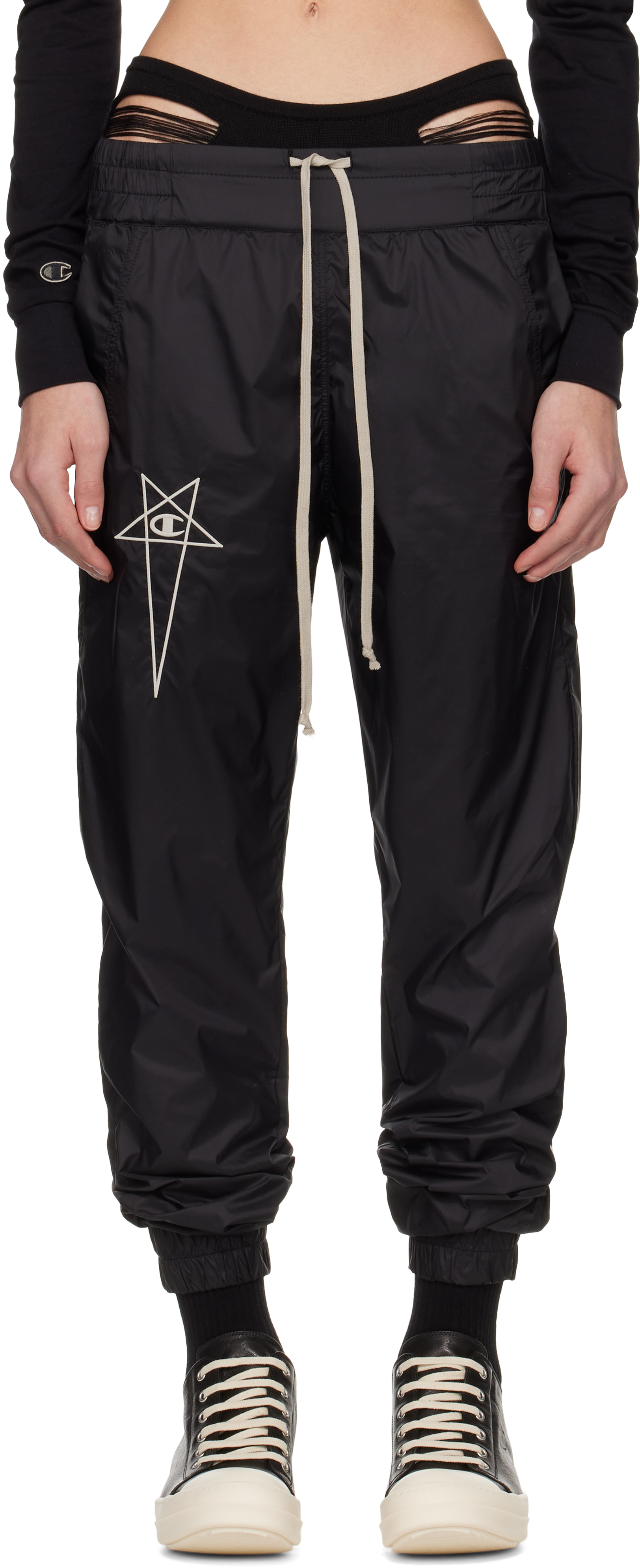 Black Champion Edition Joggers Sweatpants