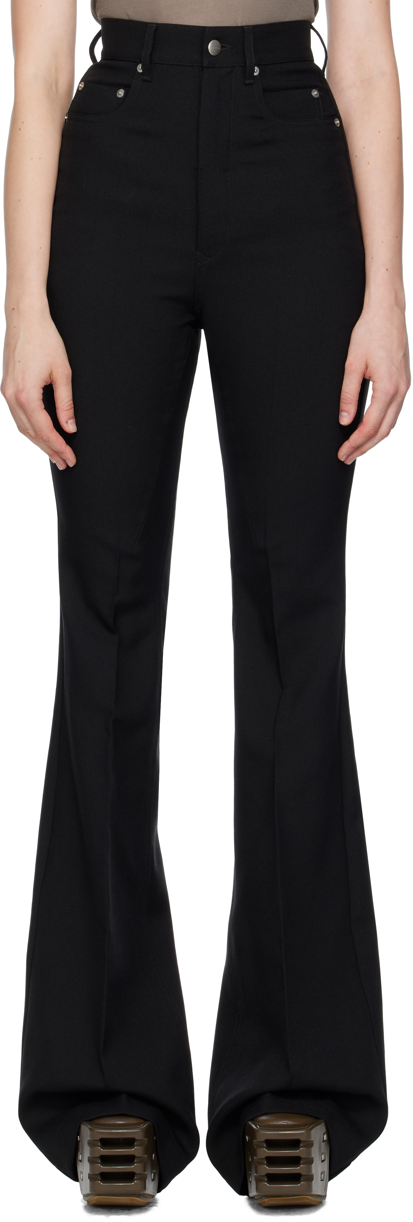 Black Concordians Bolan Bootcut Trousers