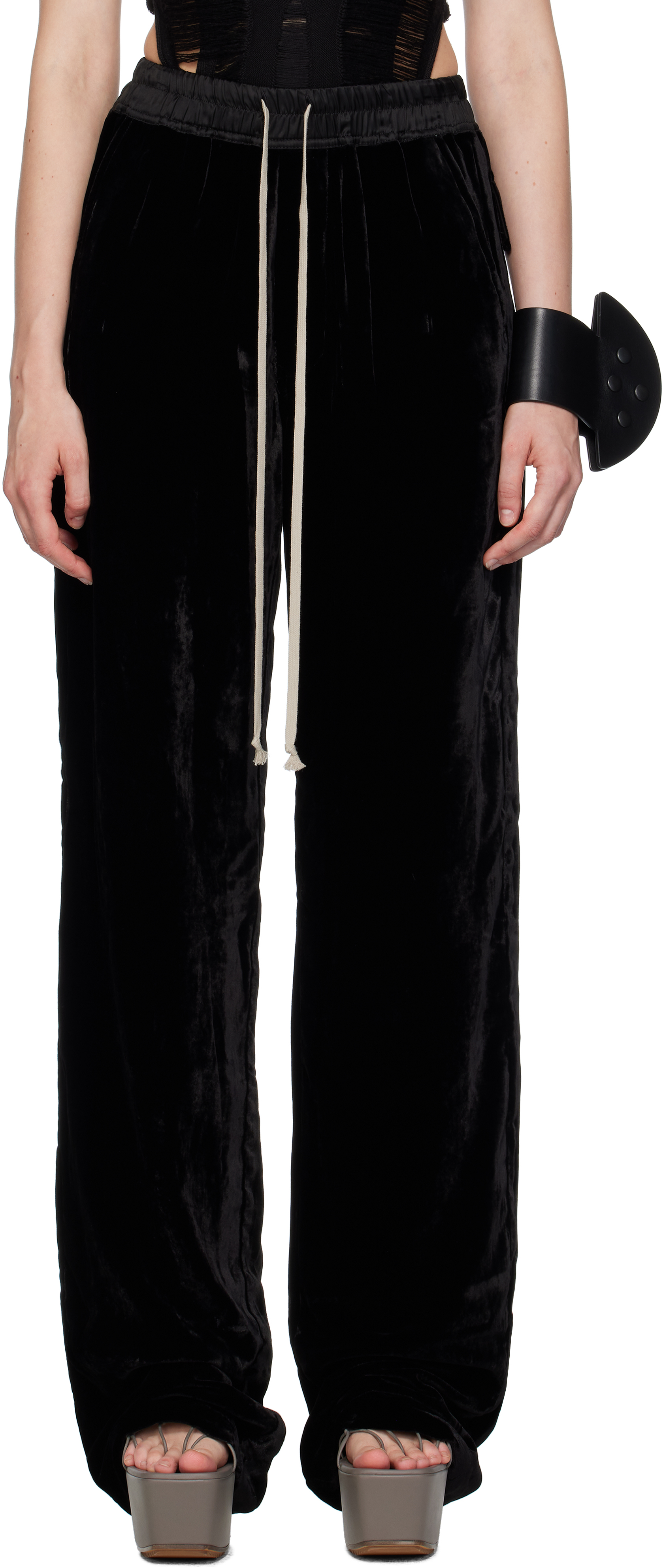 Black Concordians Dietrich Drawstring Trousers