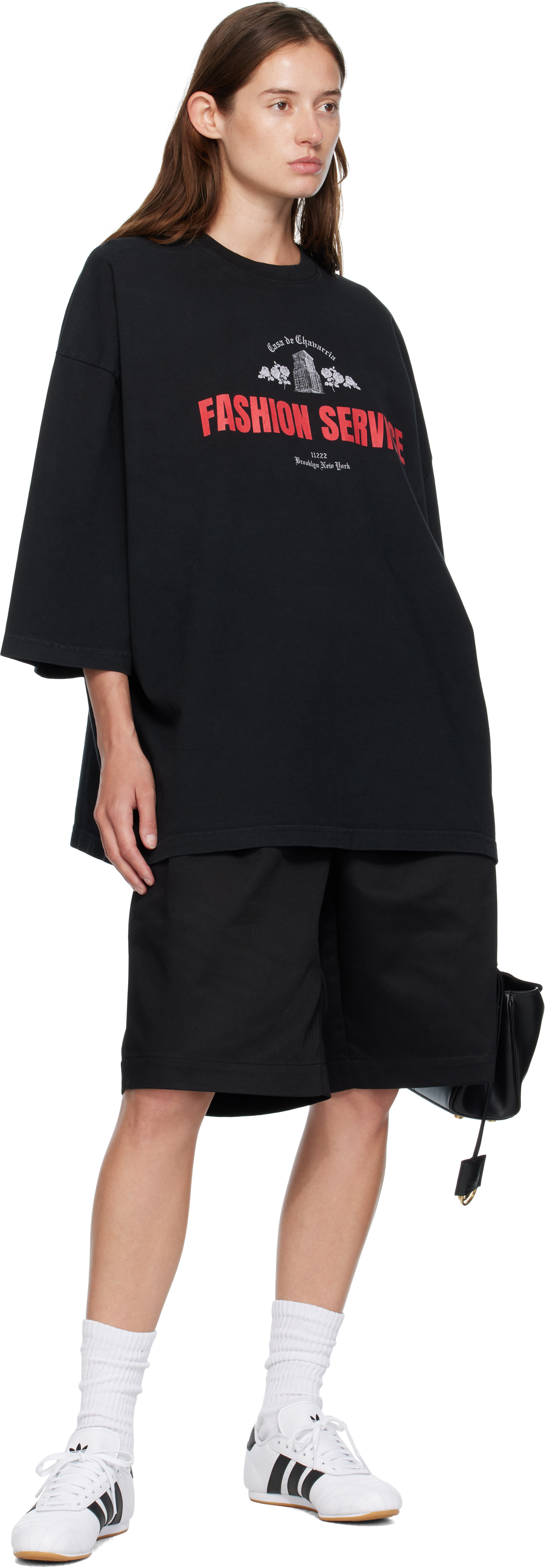 Willy Chavarria Black Borracho Shorts In Black