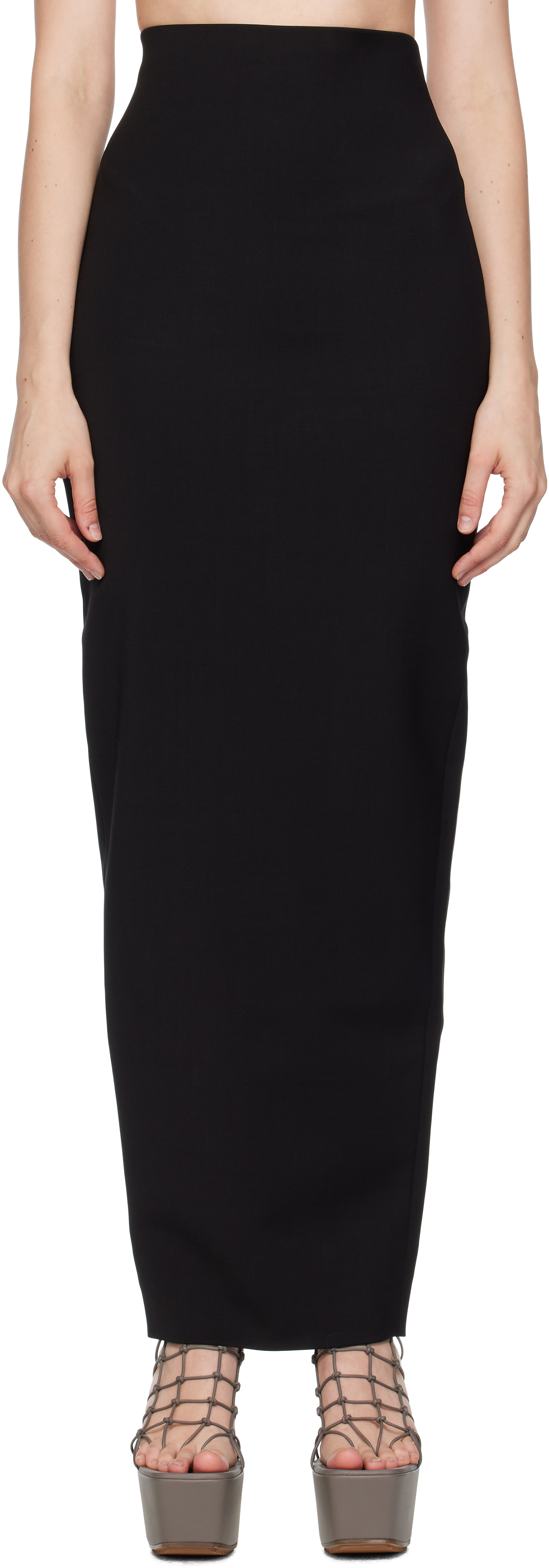 Black Concordians Dirt Pillar Maxi Skirt