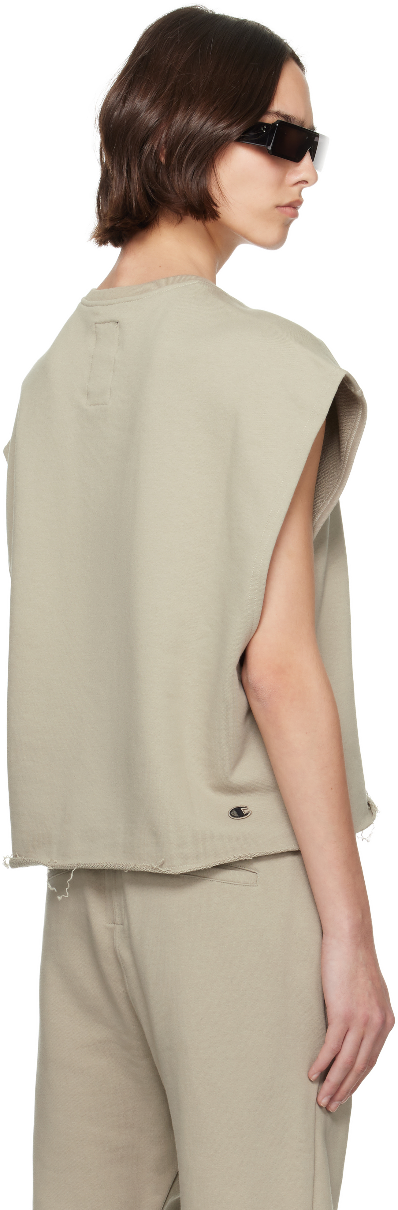 Rick Owens Off-white Champion Edition Micro Tatlin Tank Top