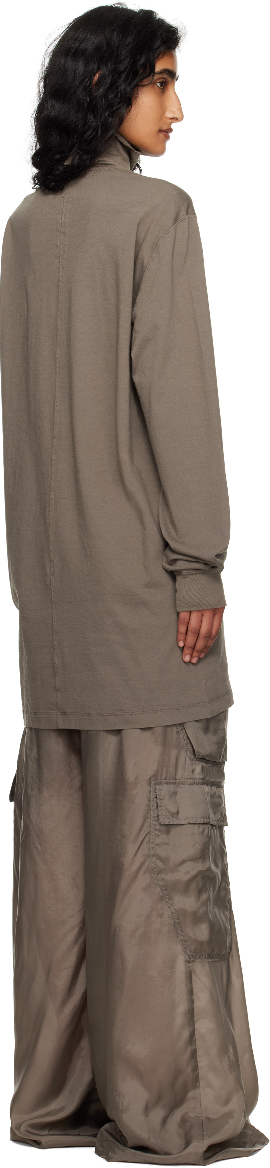 Rick Owens Gray Concordians Surf Turtleneck In Green