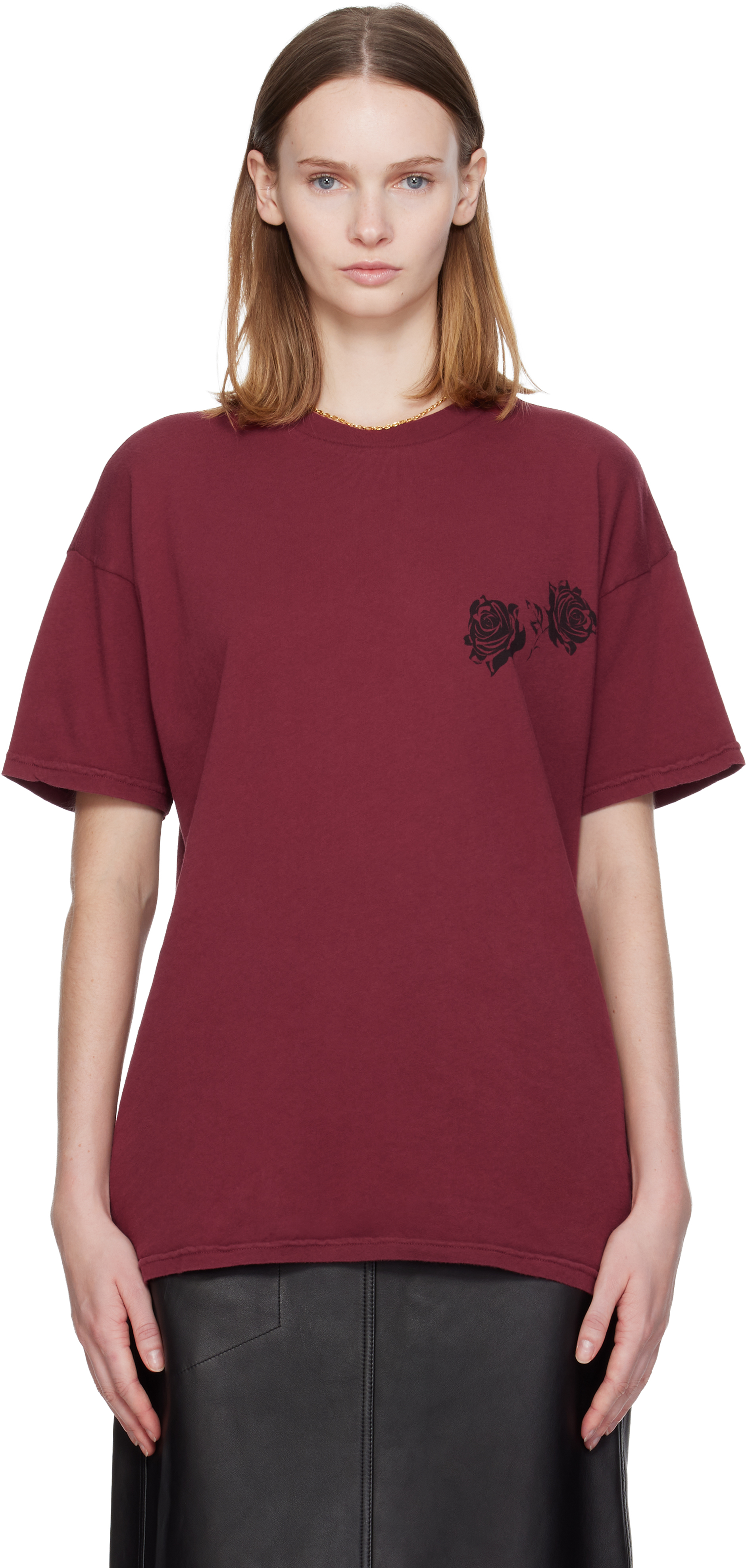 Willy Chavarria Red Proverb Easy T-shirt In Red