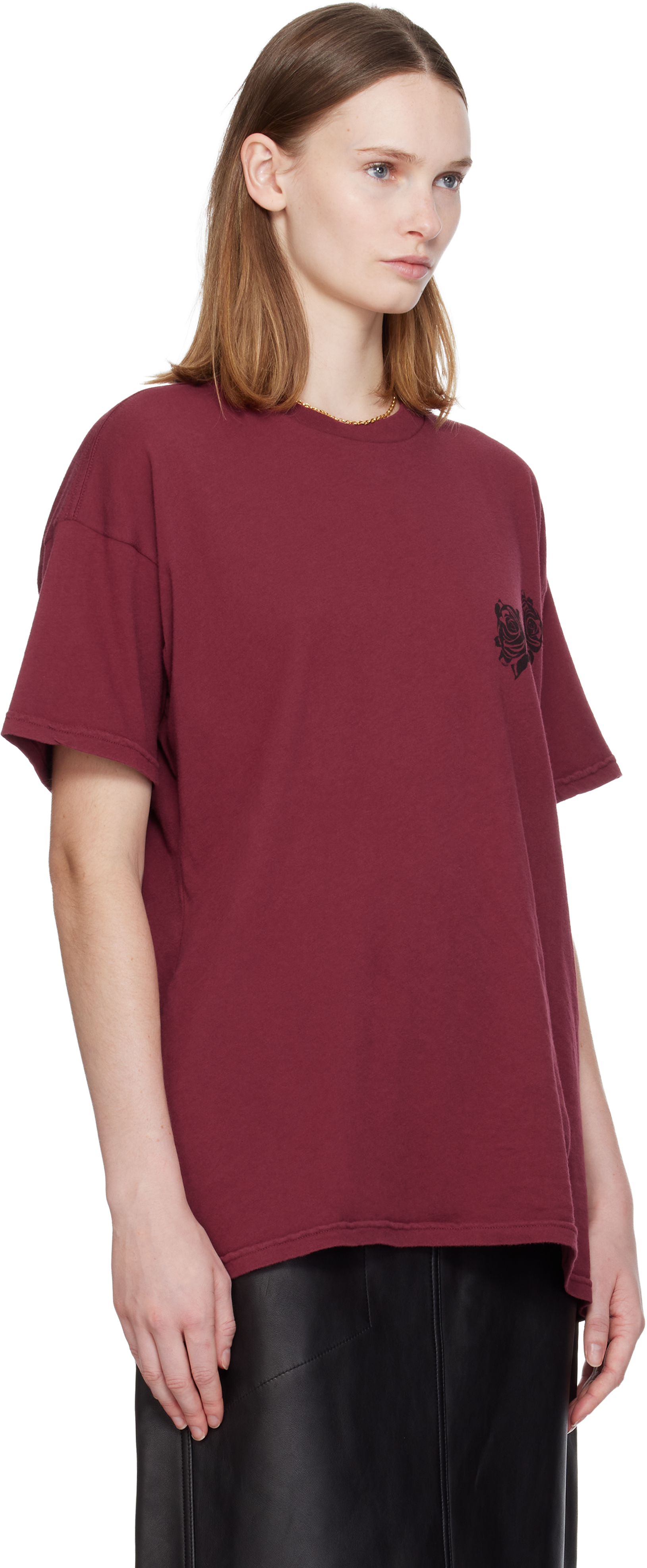 Willy Chavarria Red Proverb Easy T-shirt In Red