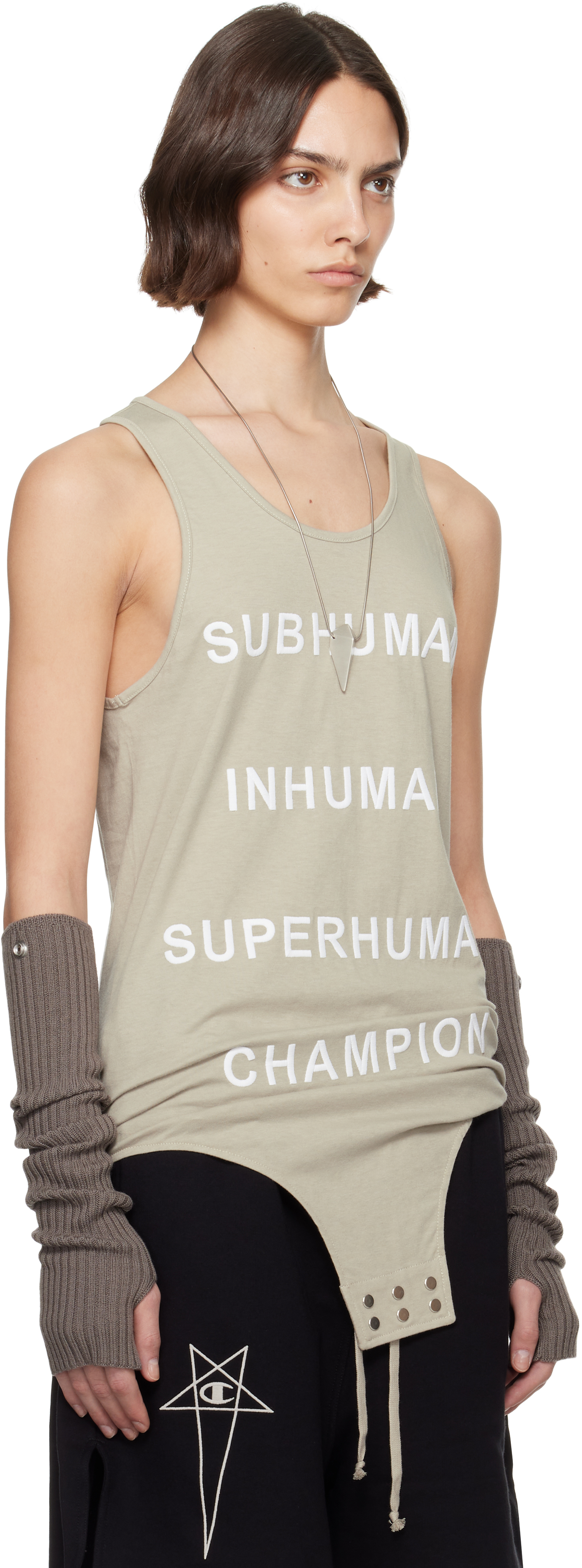Rick Owens Off-white Champion Edition Basketball Tank Top