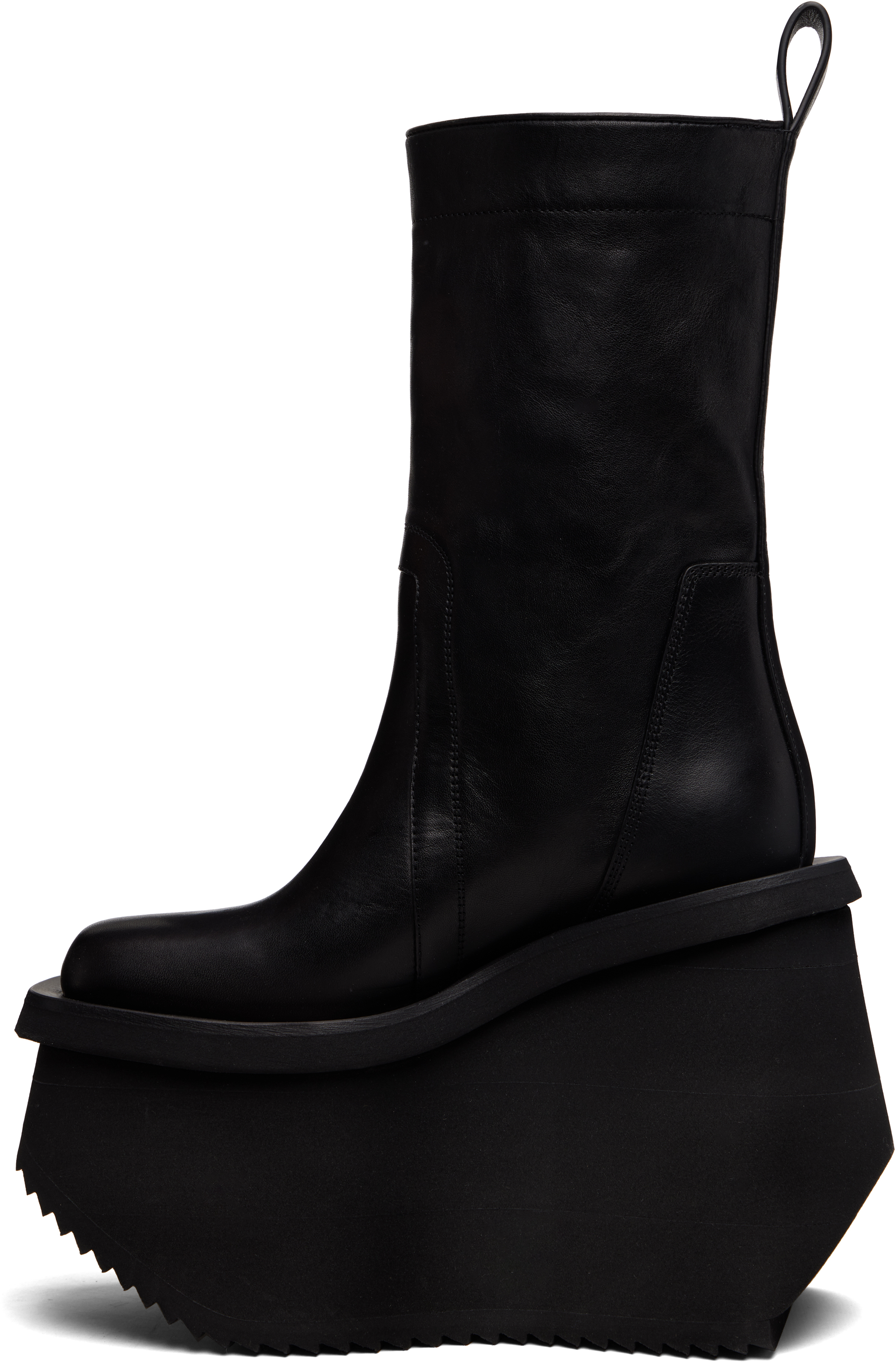 Rick Owens Black Concordians Factory Boots In Black