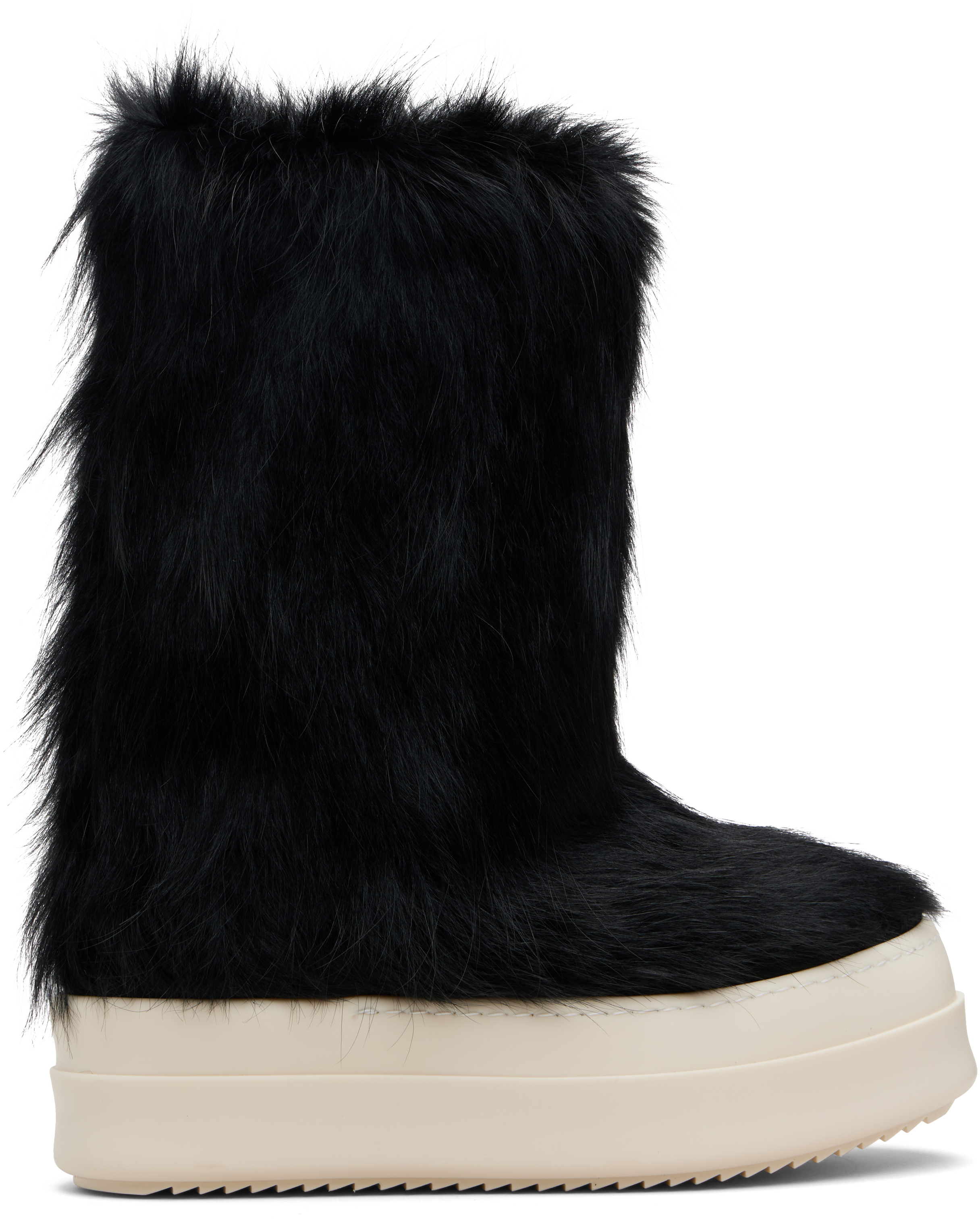 Rick Owens Black Concordians Mega Bumper Lunar Boots In Black