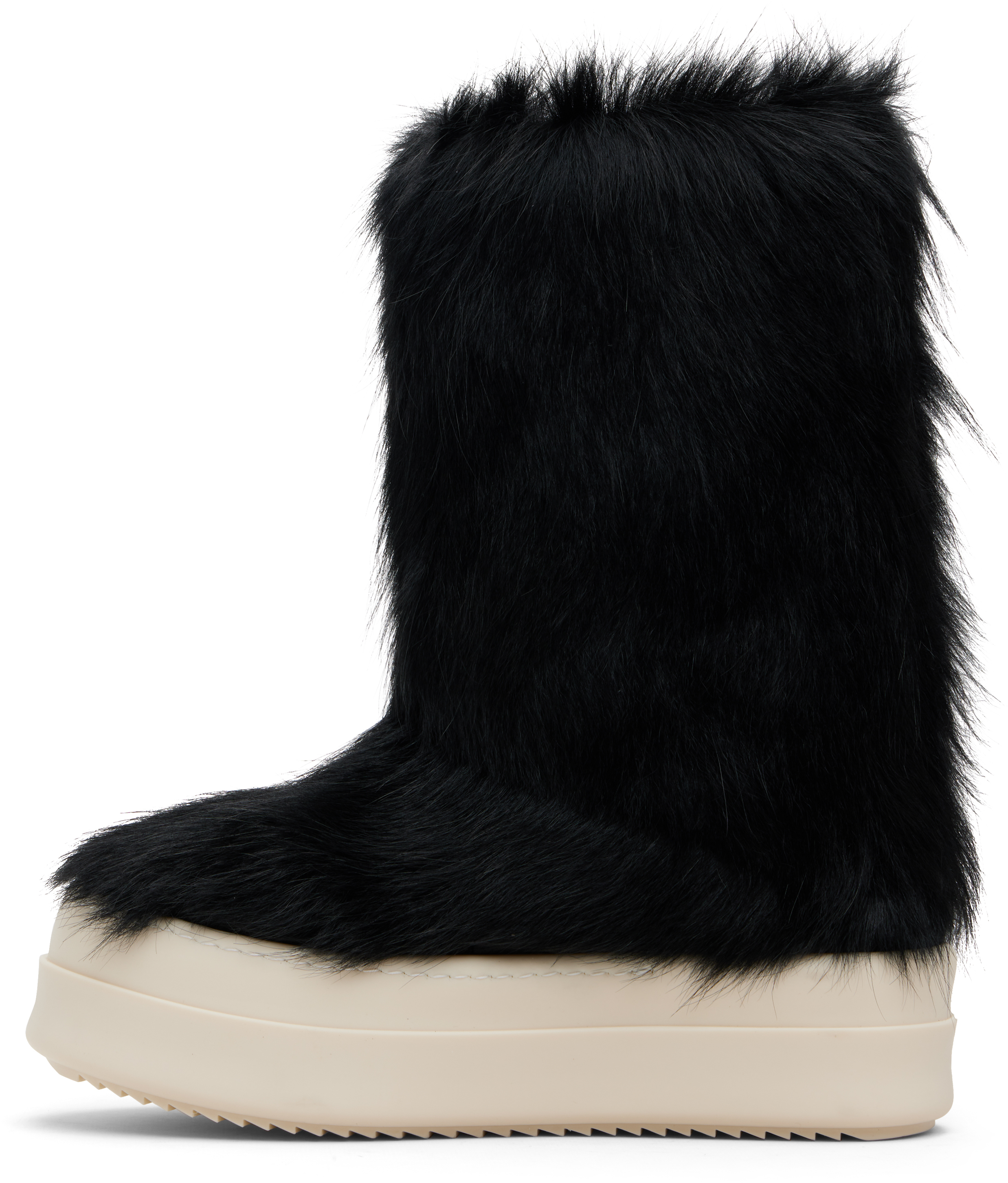 Rick Owens Black Concordians Mega Bumper Lunar Boots In Black