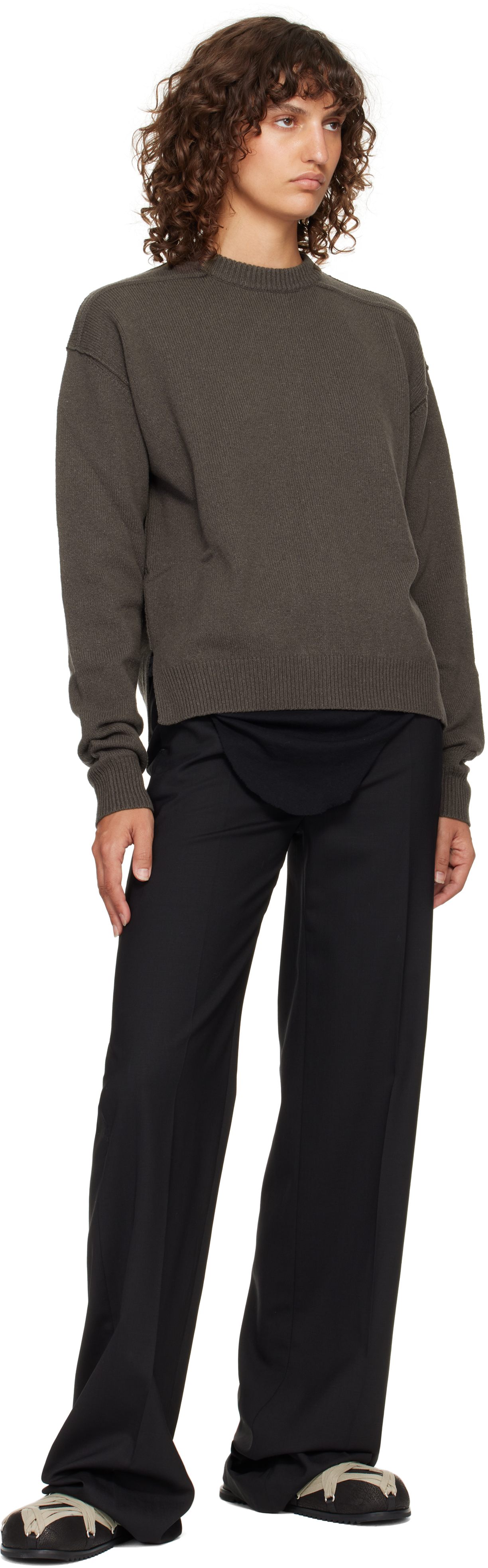 Rick Owens Black Concordians Granola Mule Loafers In Black