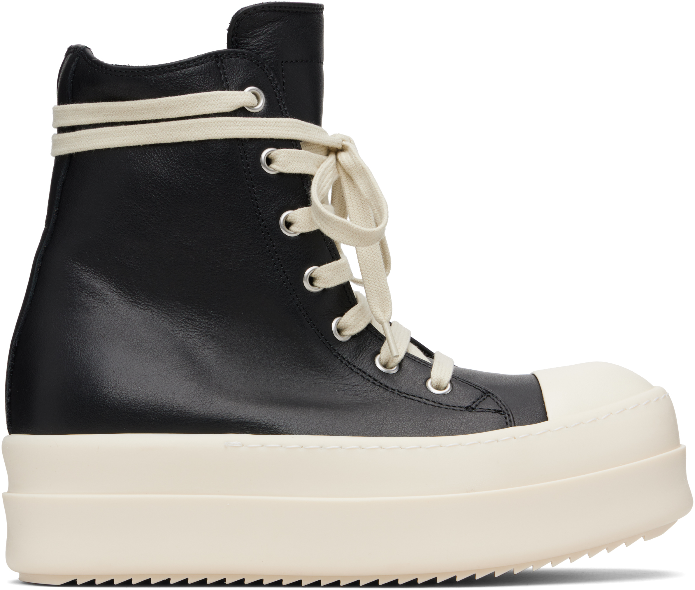 Rick Owens: Black Concordians Mega Bumper Sneakers | SSENSE
