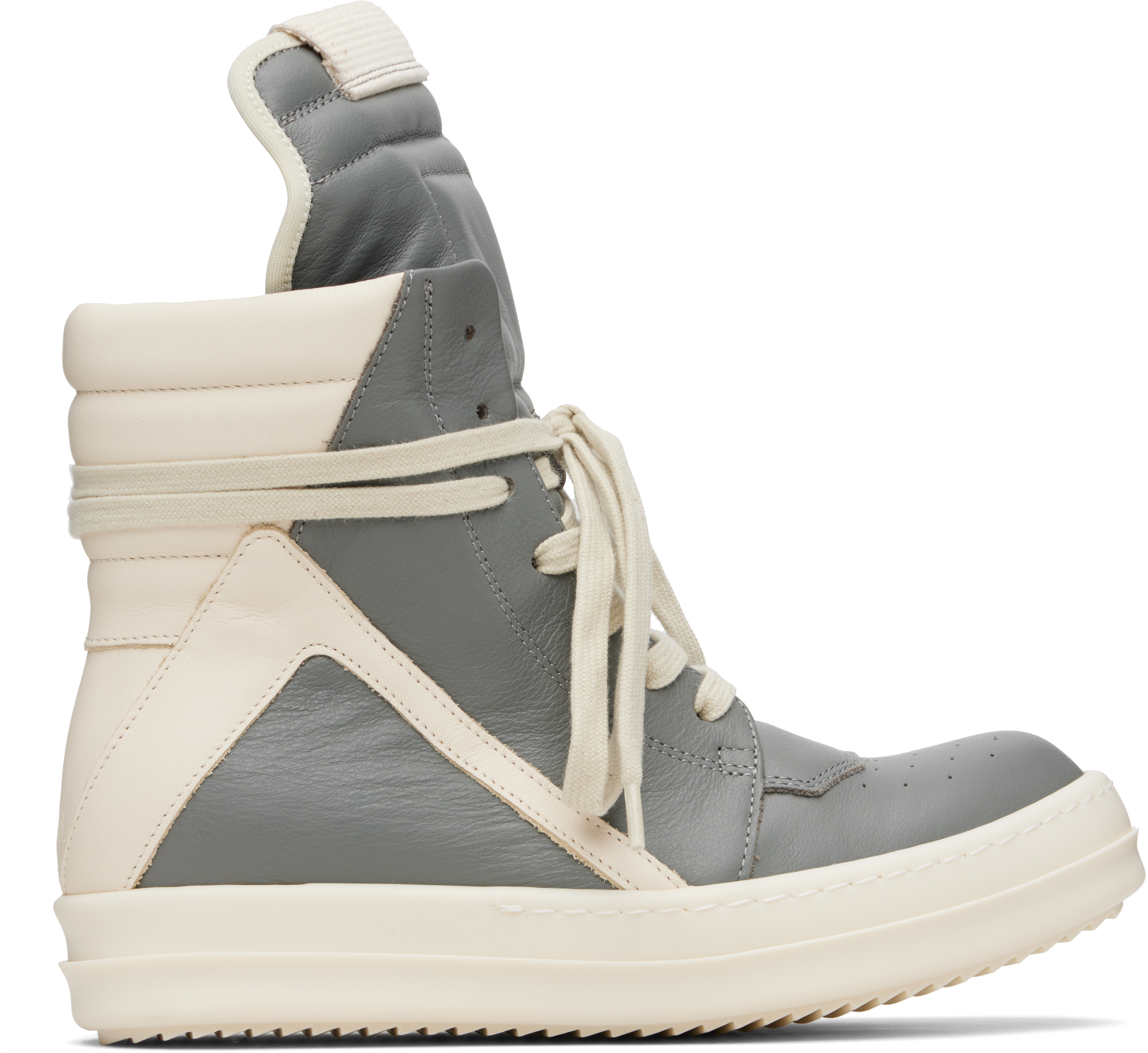 定価16万 新品 Rick Owens GEOBASKET グレー 41 Rick Owens: グレー Concordians Geobasket スニーカー | SSENSE