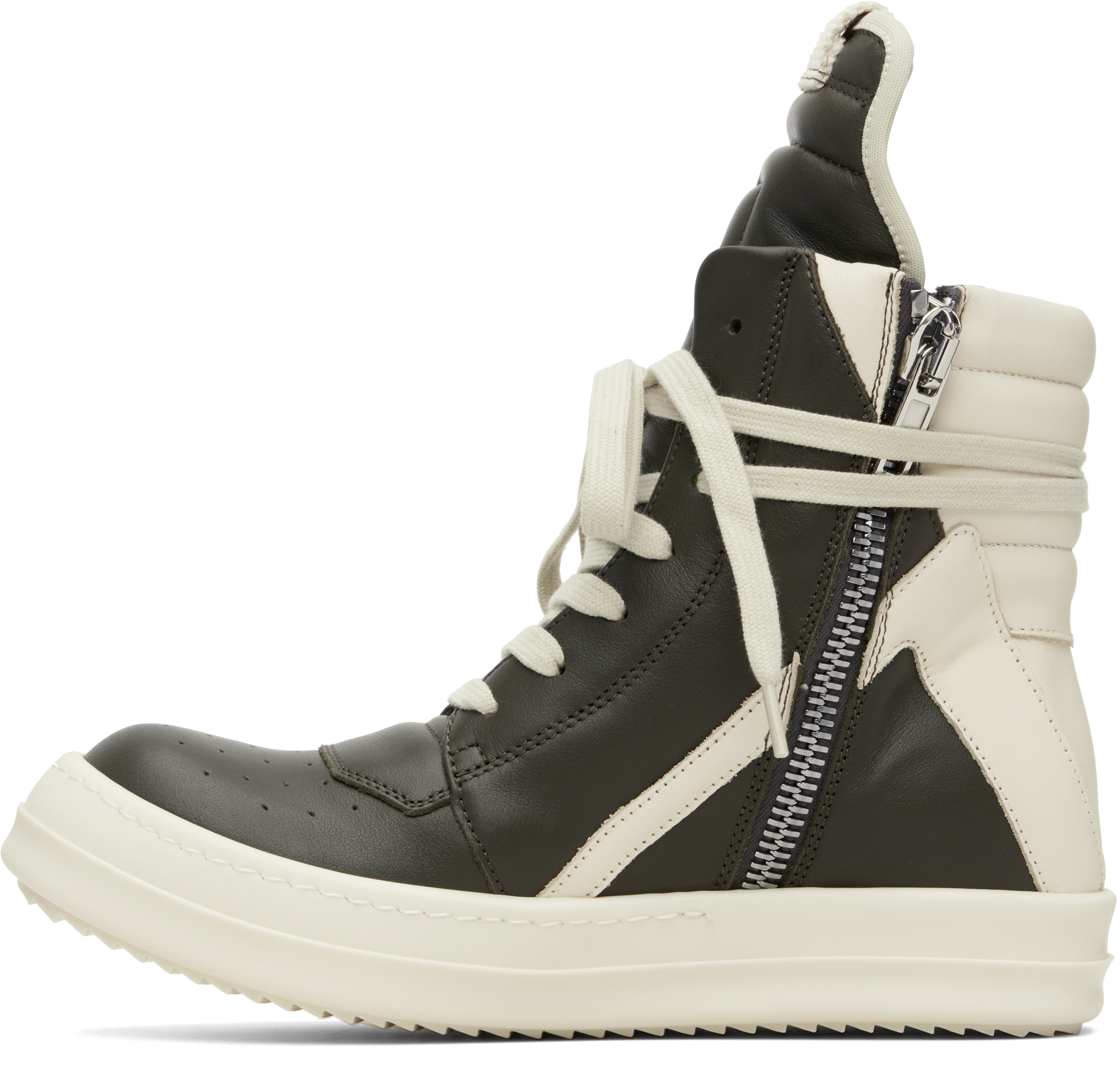 Rick Owens Gray Concordians Geobasket Sneakers In Multi