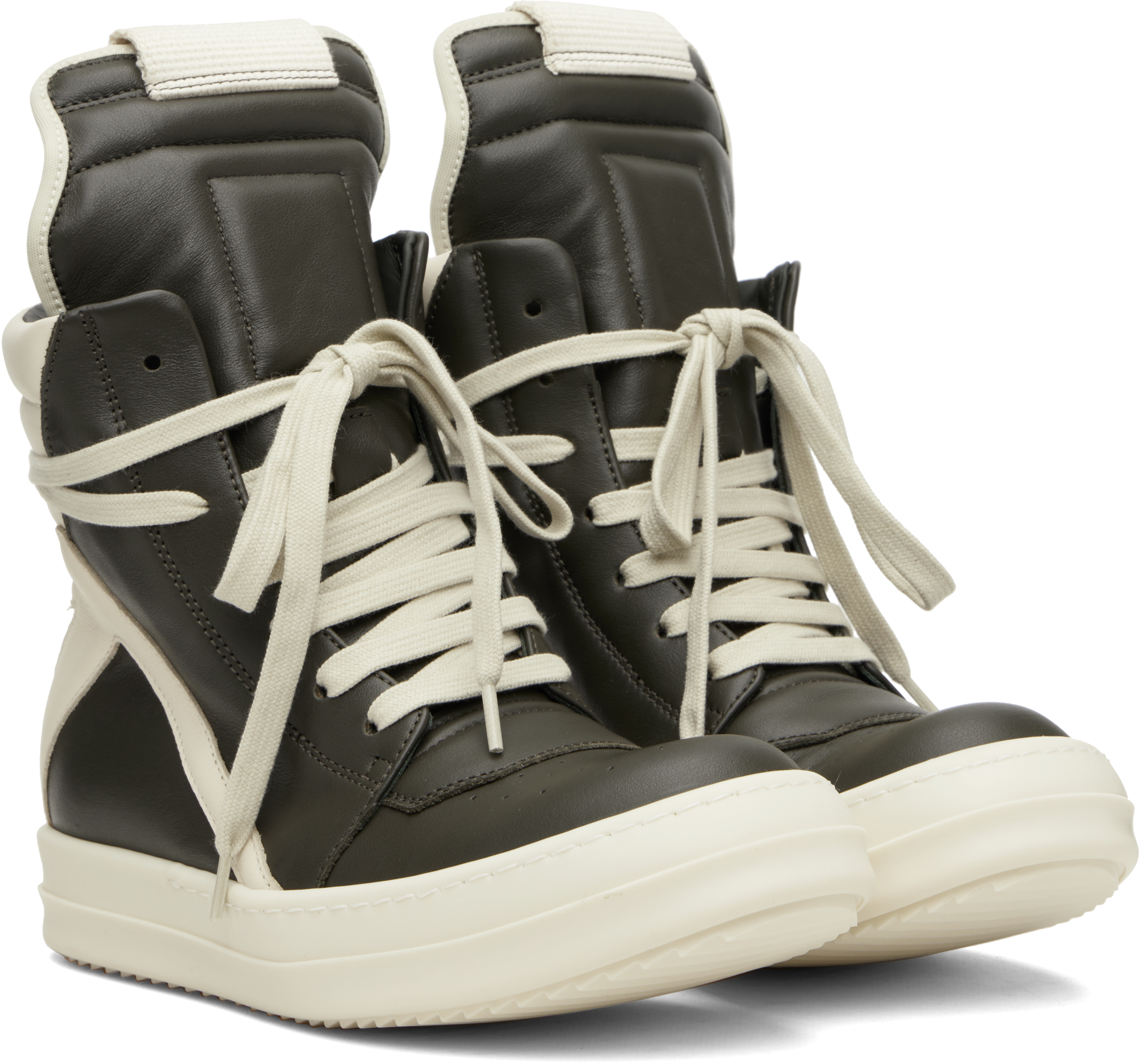 Rick Owens Gray Concordians Geobasket Sneakers In Multi