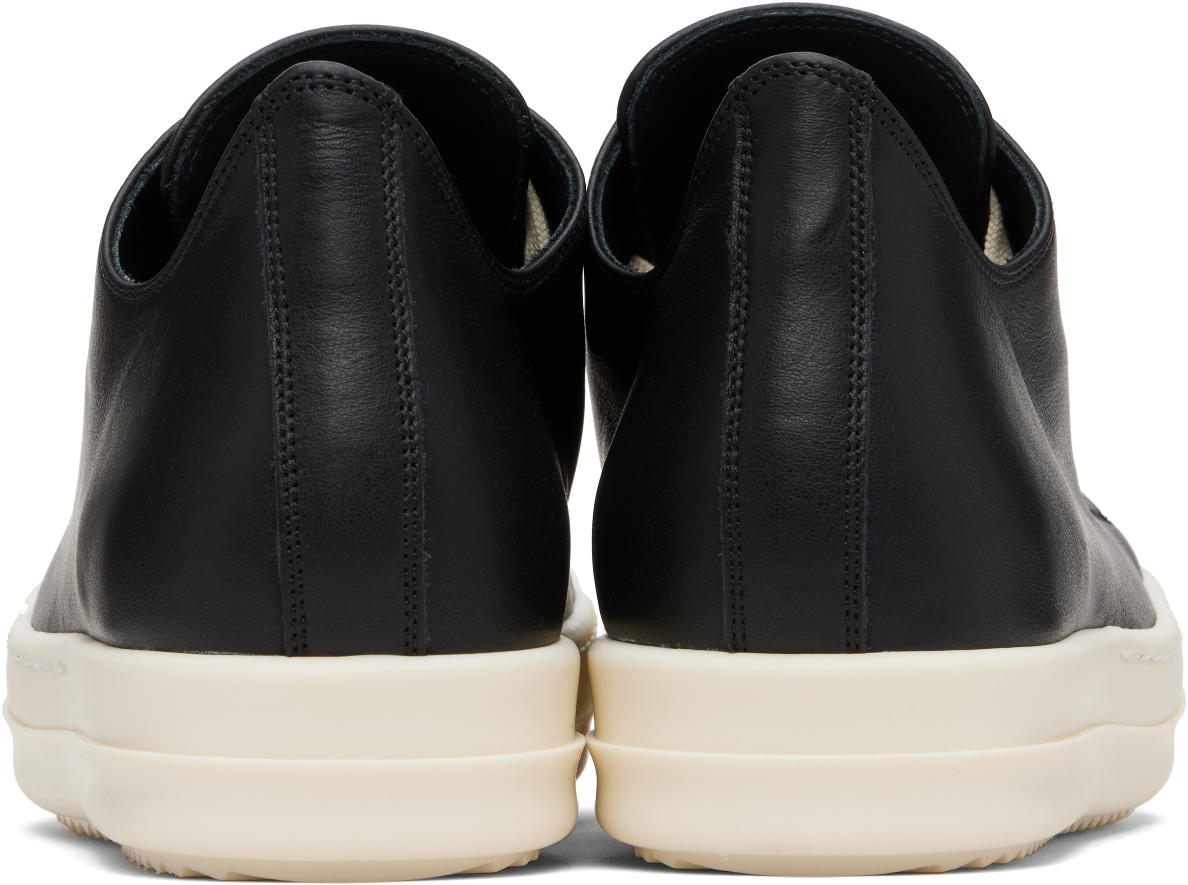 Rick Owens Lace-up Low-cut Casual Shoes In Black