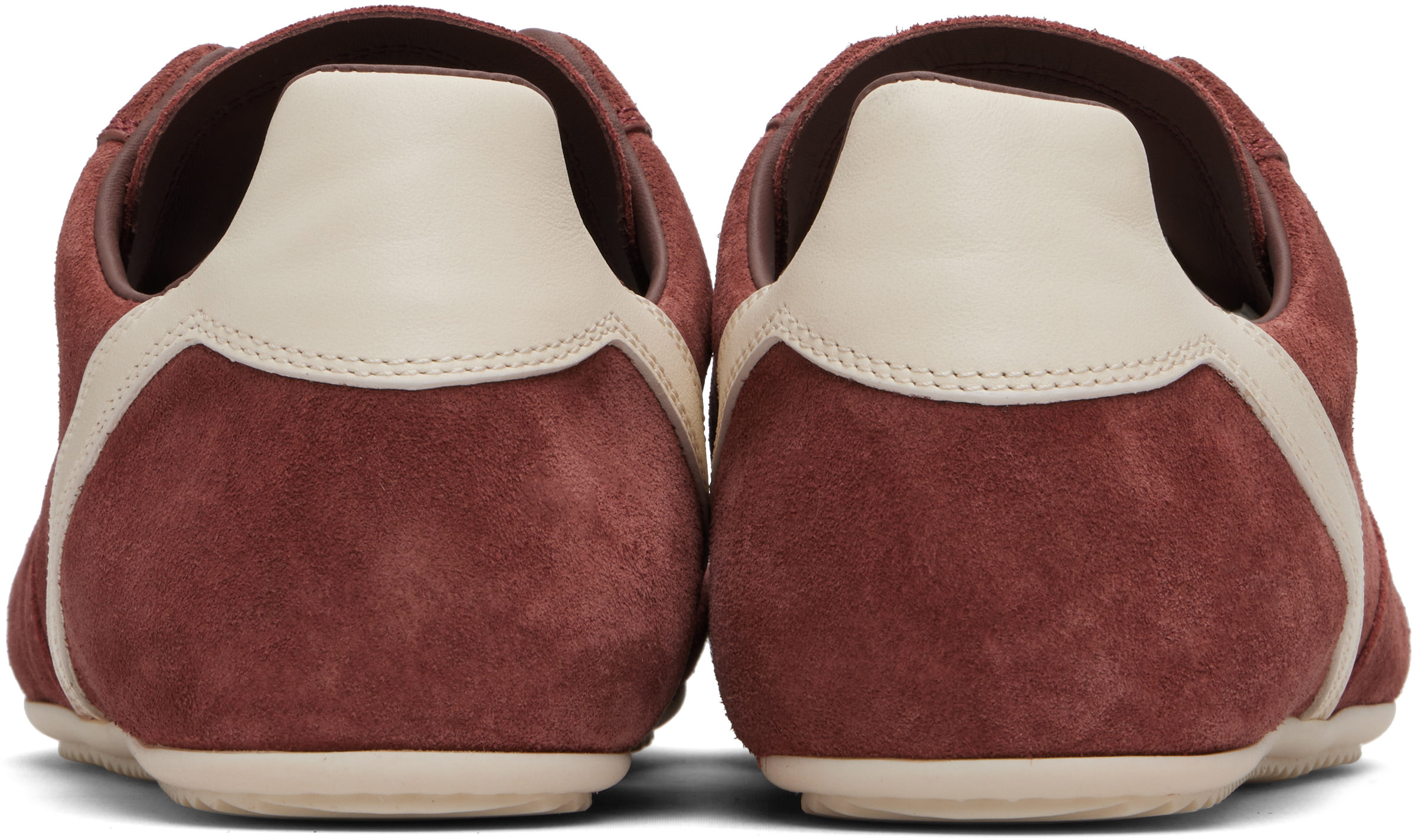 Rick Owens Pink Concordians Minimal Sneakers In Brown