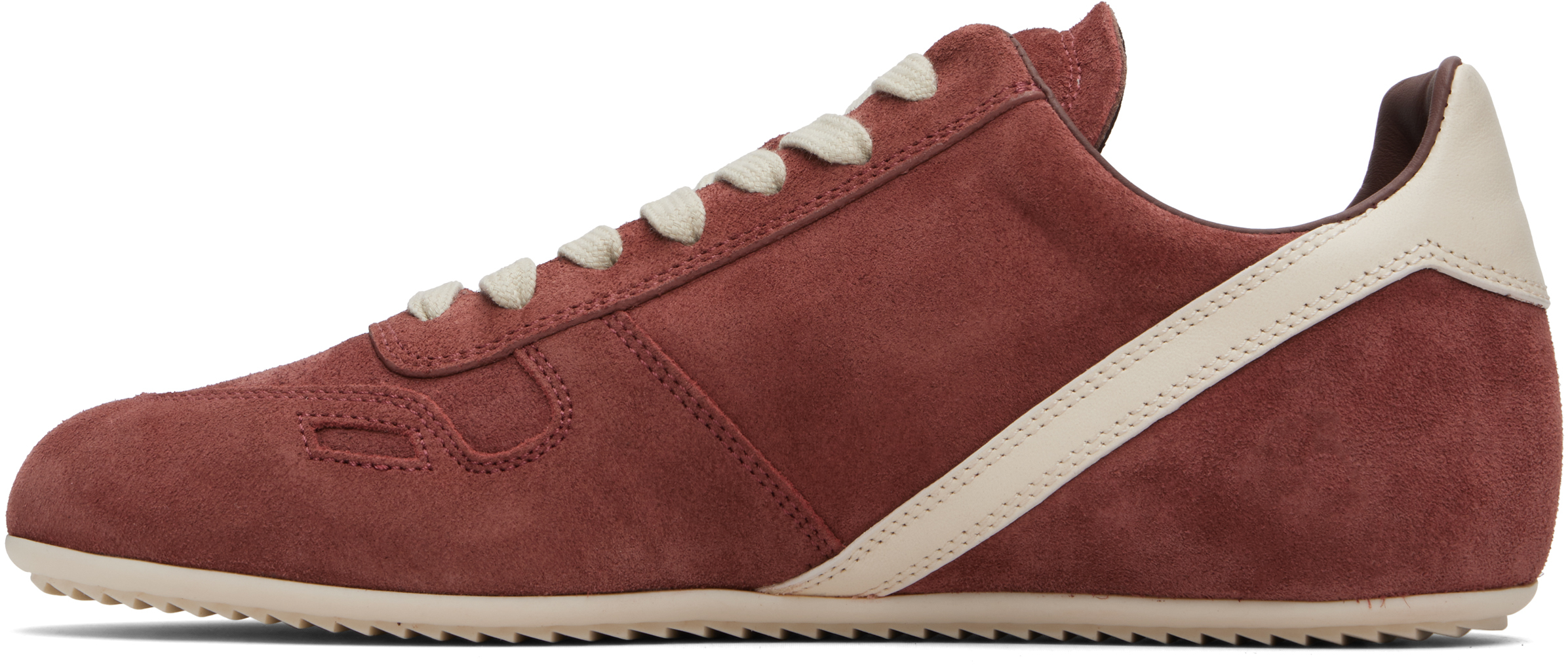 Rick Owens Pink Concordians Minimal Sneakers In Brown