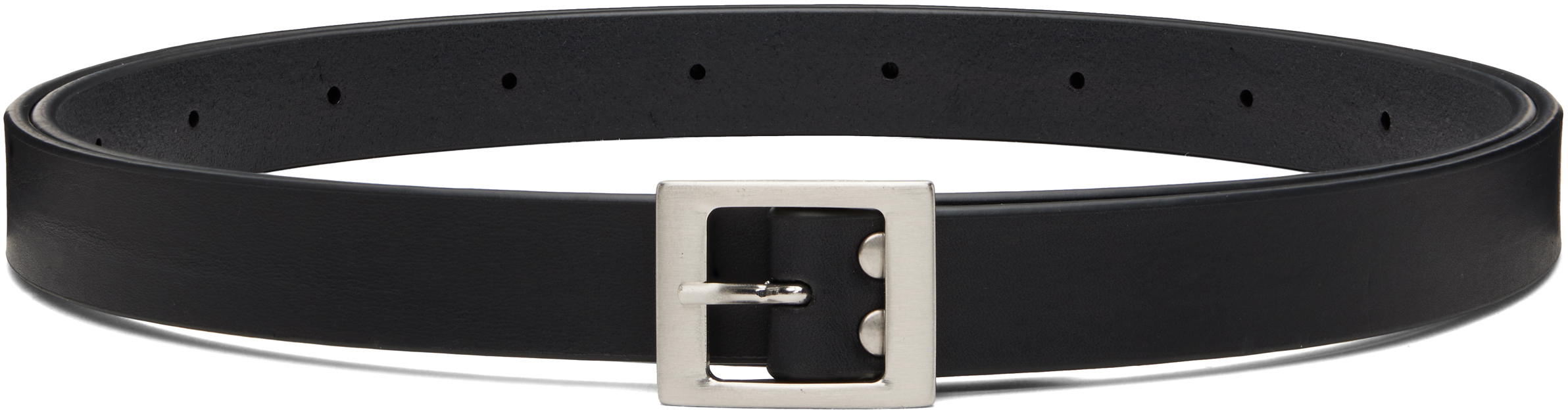 Rick Owens Black Concordians Mini Stooges Belt In Black