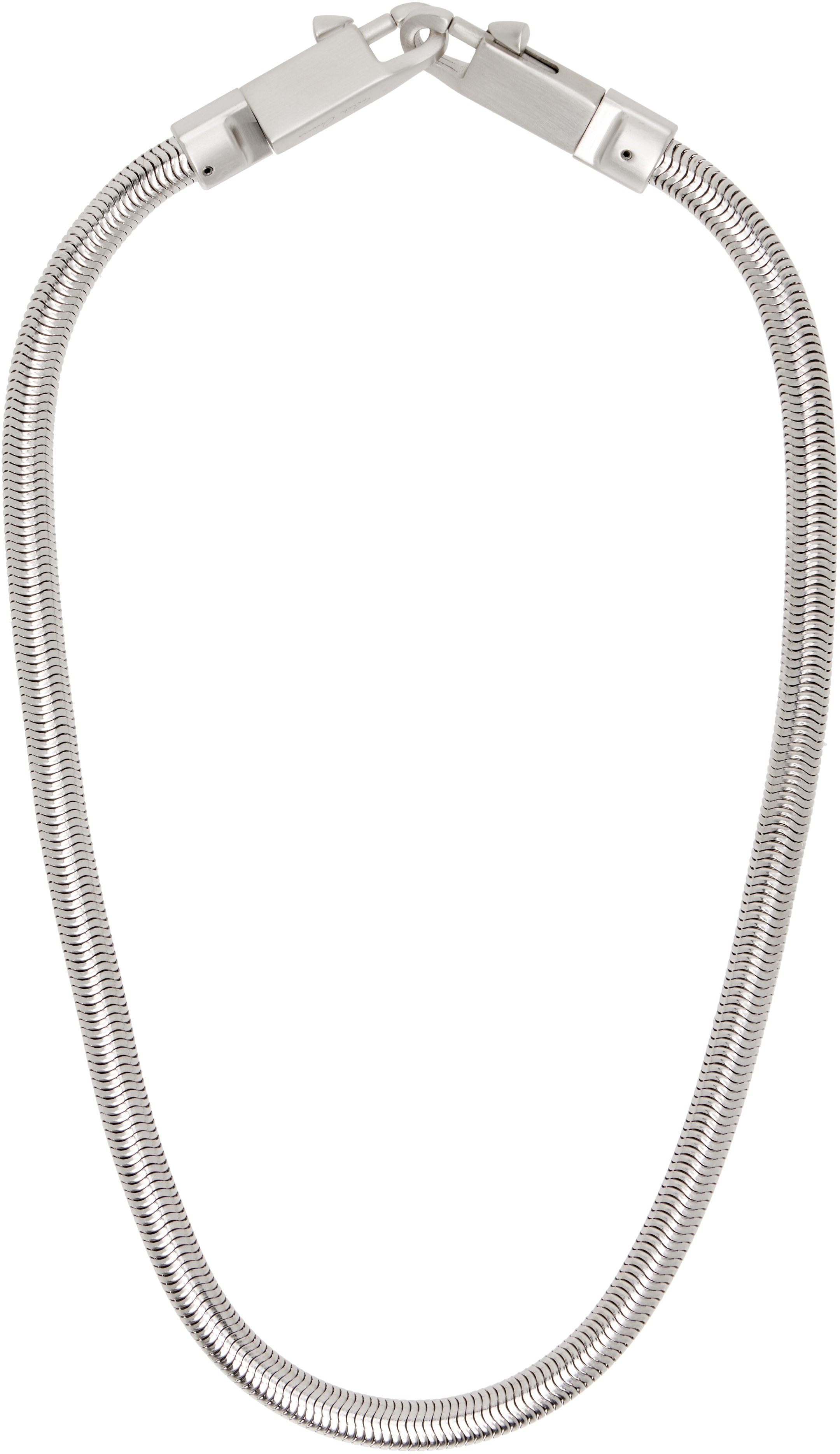 Rick Owens Silver Concordians Snake Keychain
